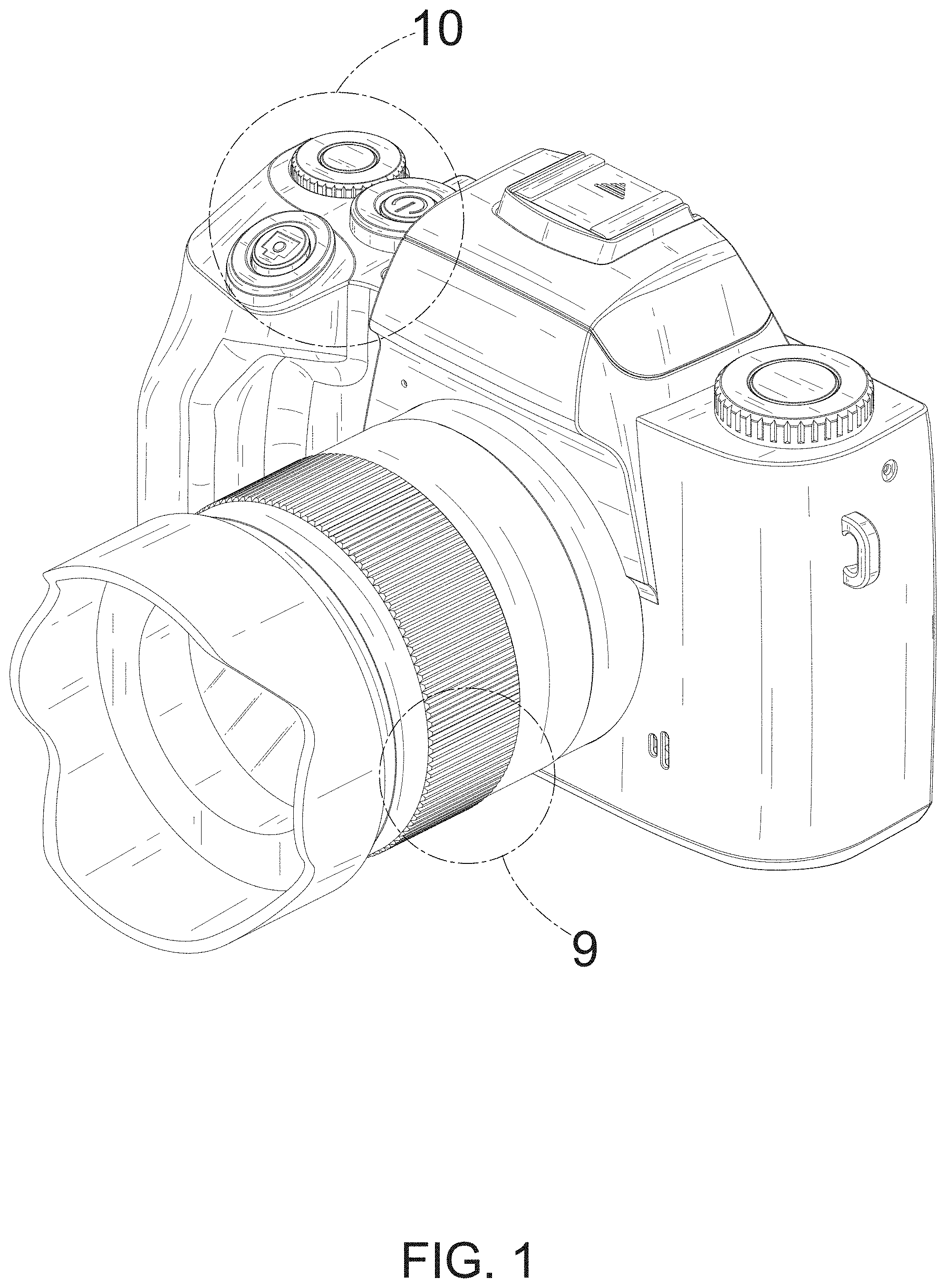 Patent USD1001866 Figure 1 – Digital camera