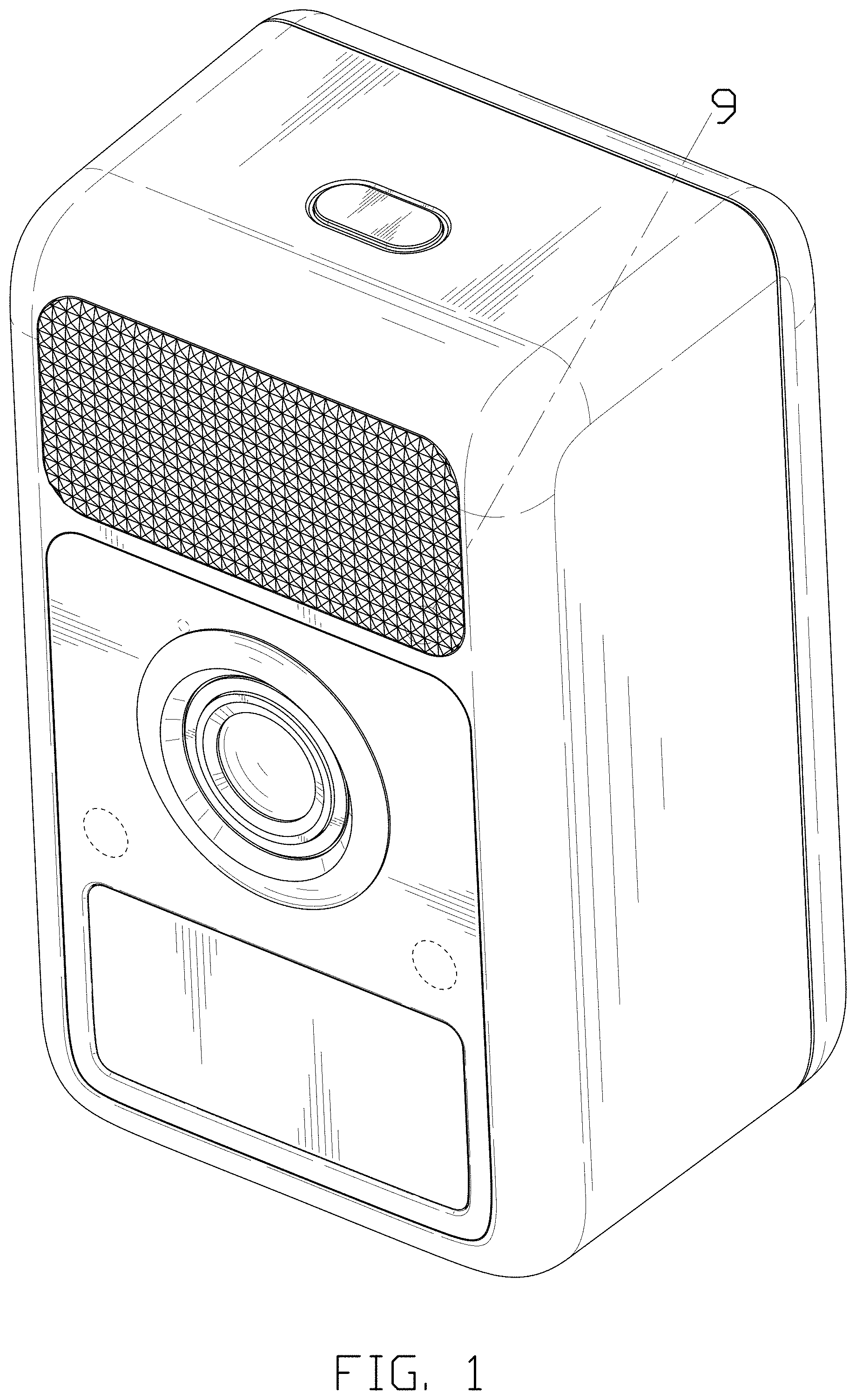 Patent USD1001868 — Smart security camera — Figure 1