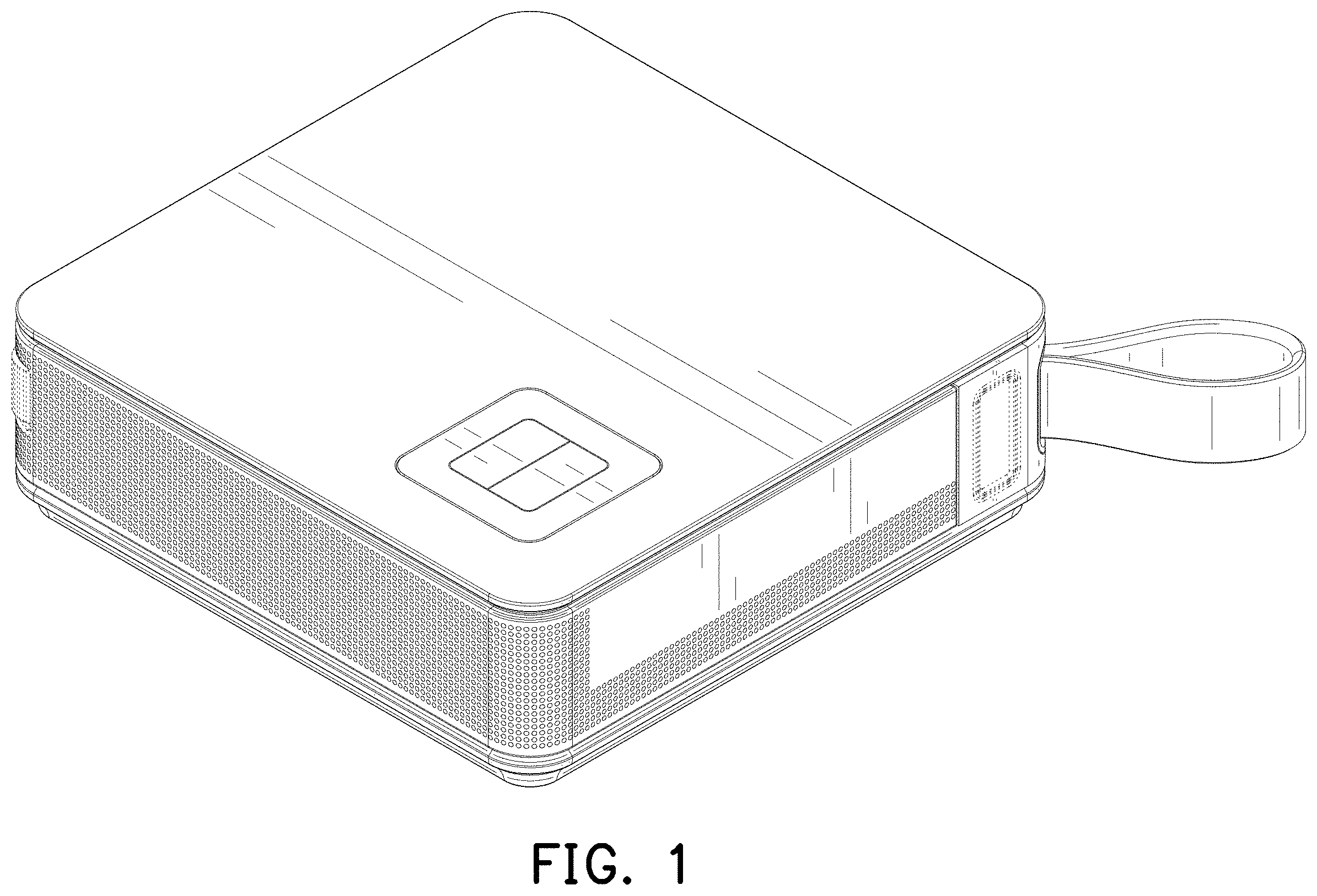 Patent USD1001870 Figure 1 – Portable projector