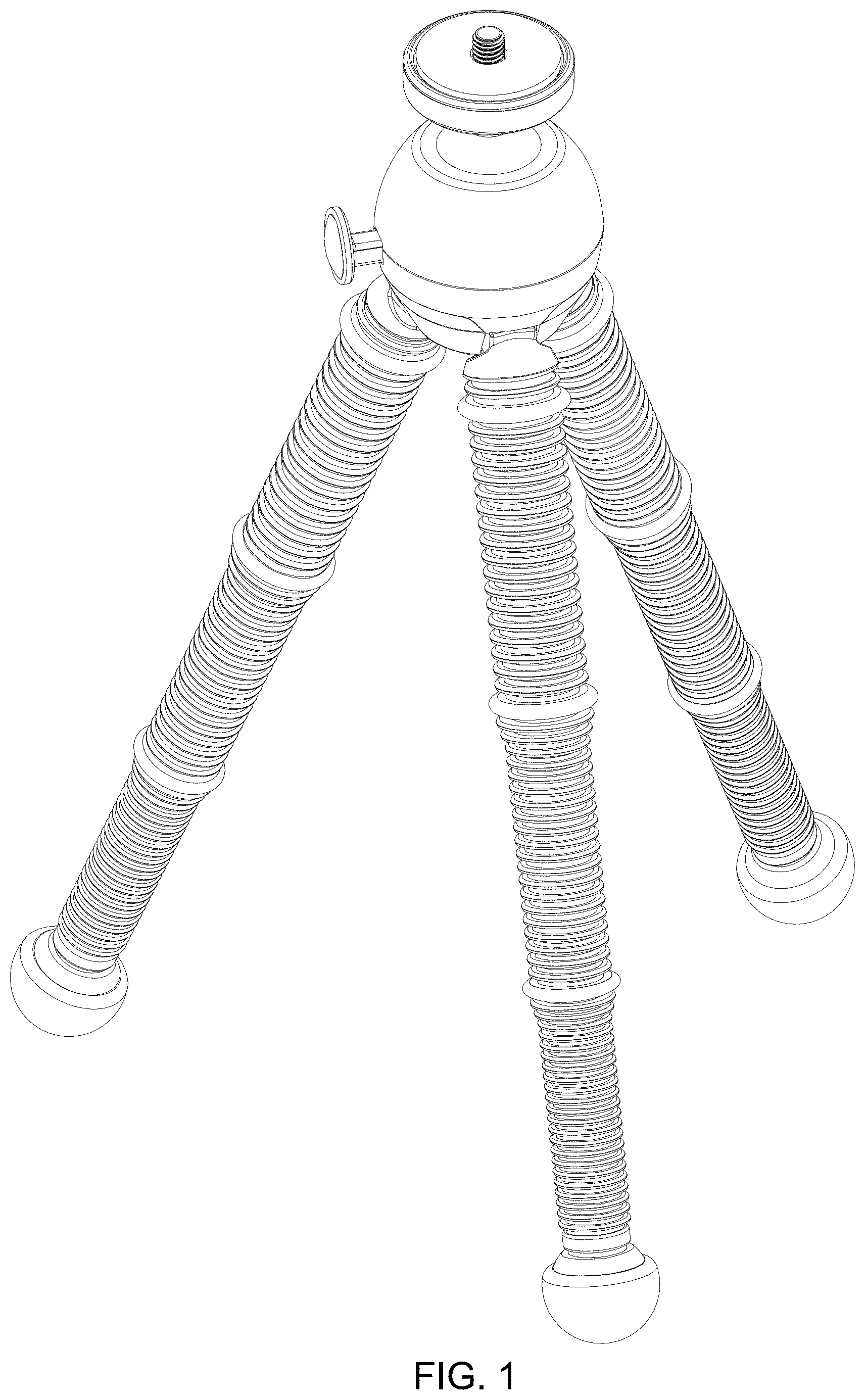 Patent USD1001878 — Tripod with mounting extension — Figure 1