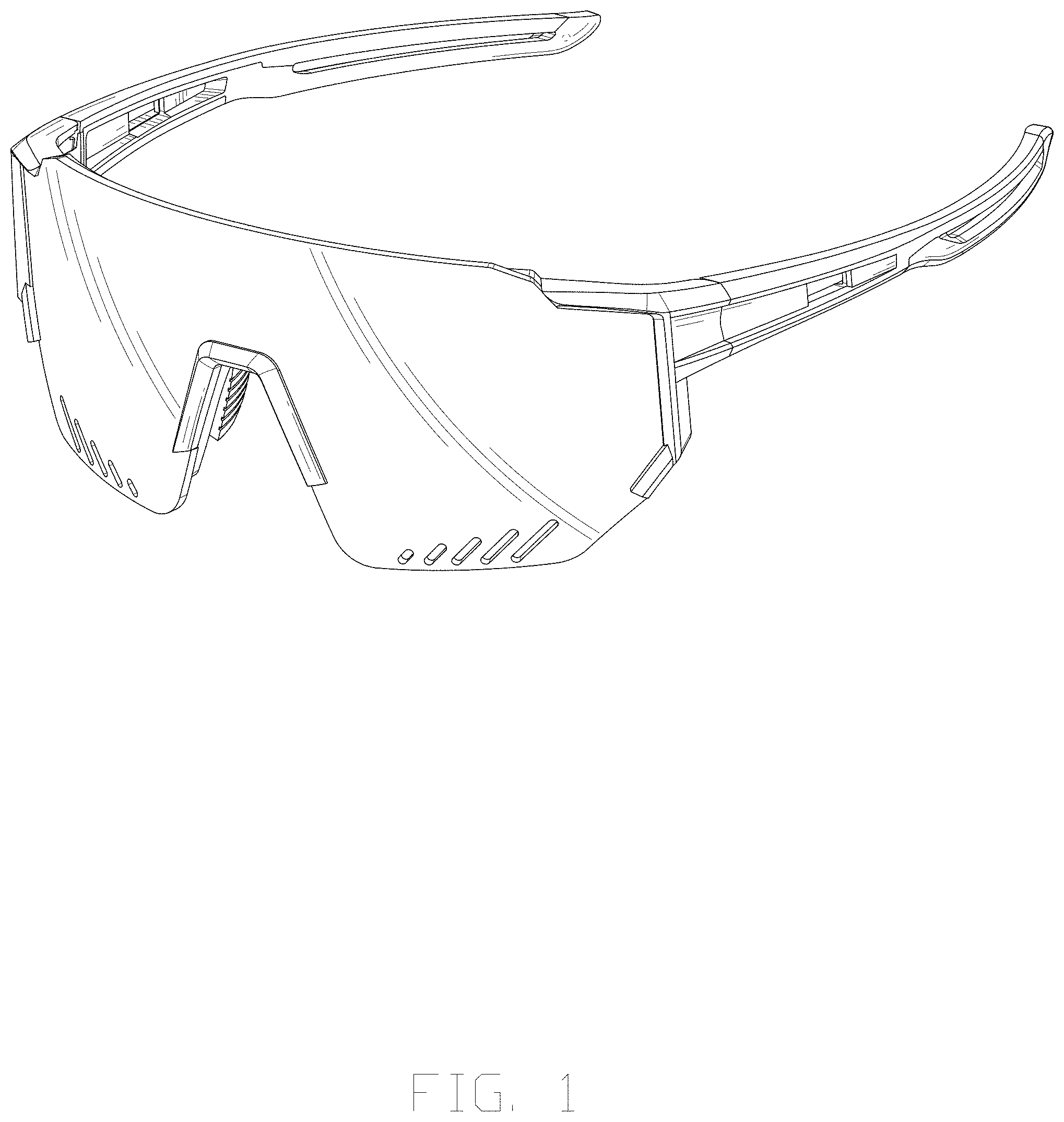 Patent USD1001882 — Sunglasses — Figure 1