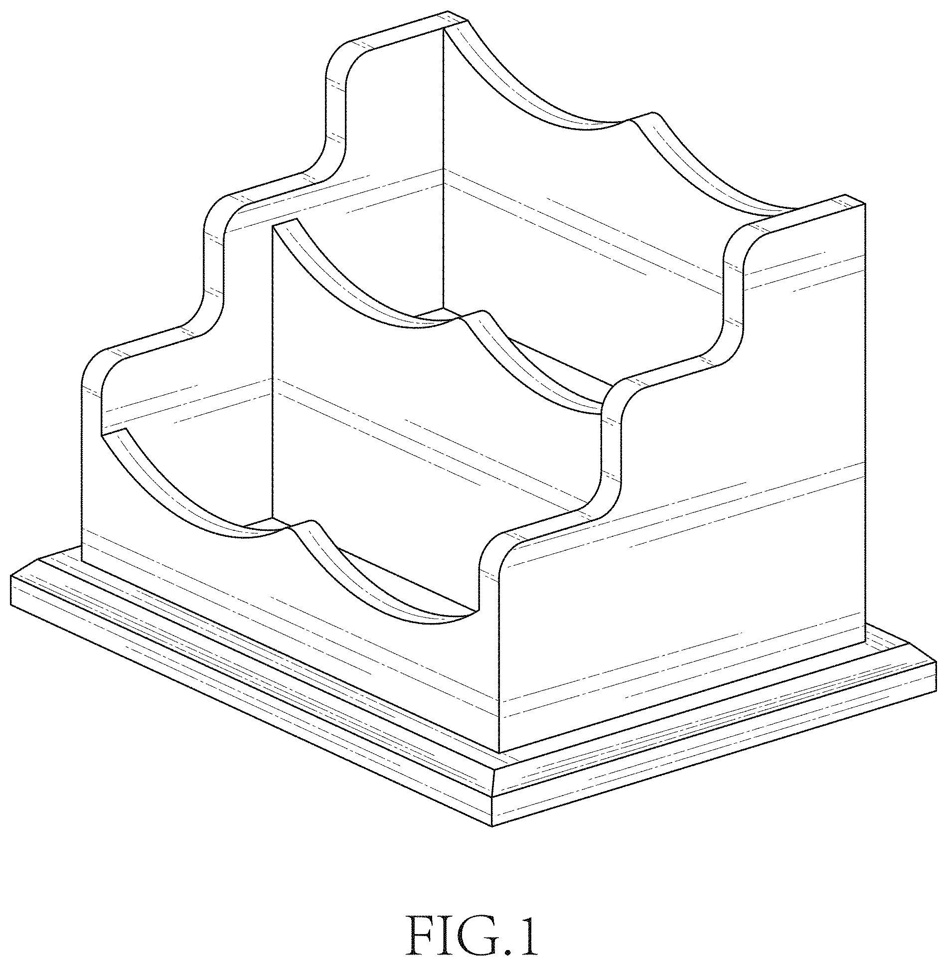 Patent USD1001889 — Business card holder — Figure 1
