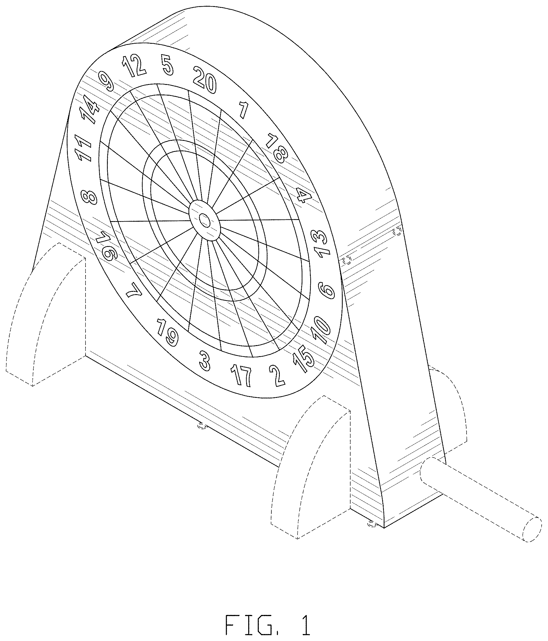 Patent USD1001894 — Inflatable dart board — Figure 1