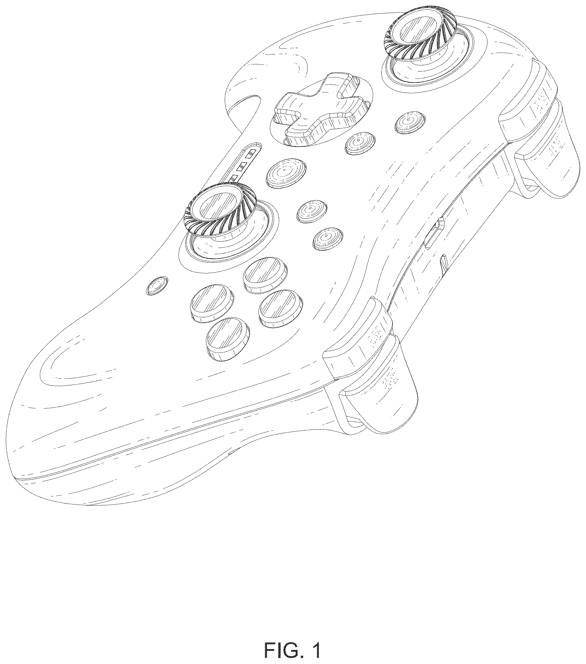 Patent USD1001897 Figure 1 – Game controller
