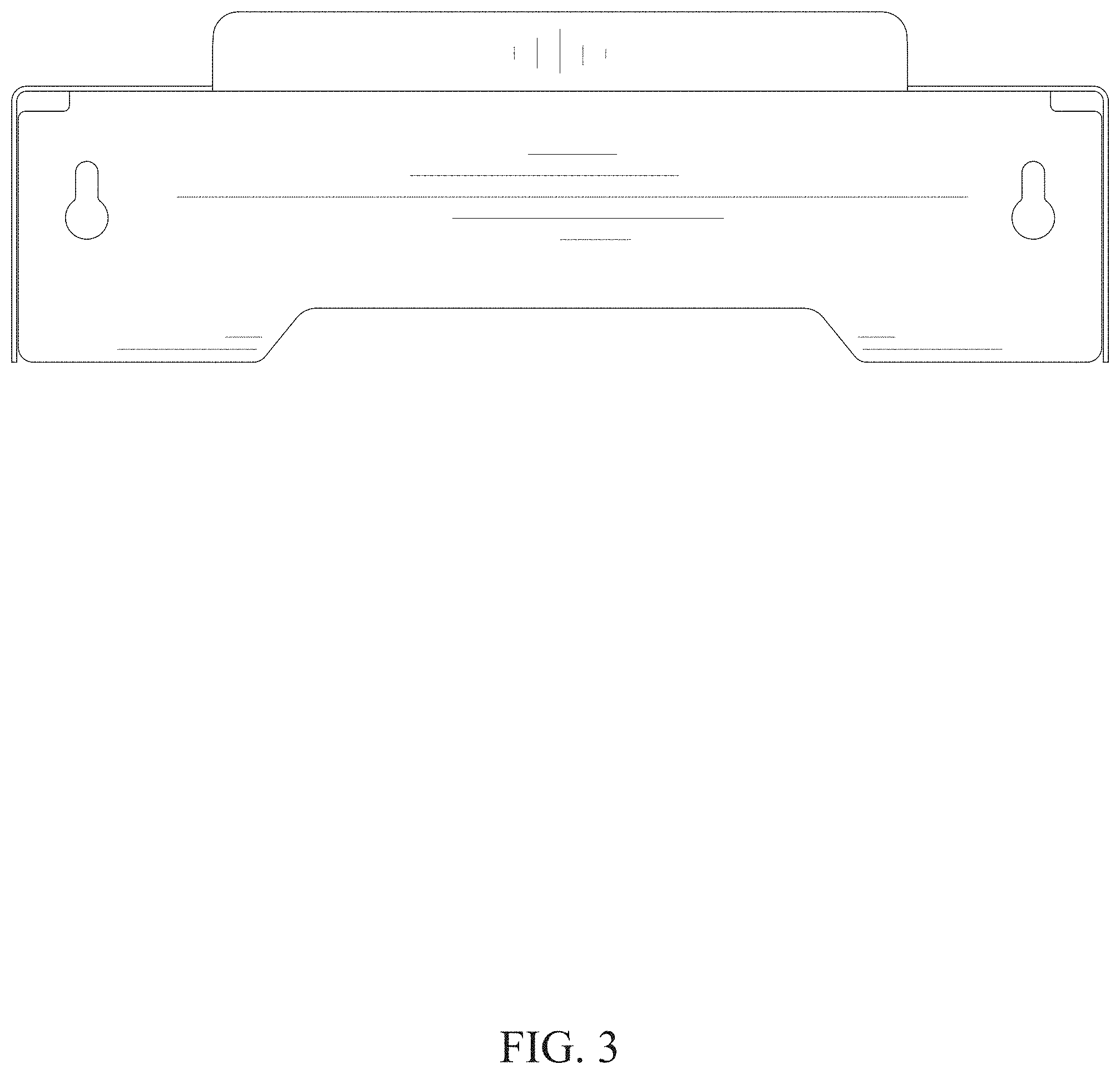 Patent USD1001899 Figure 3 – Wall mount bracket for video game console