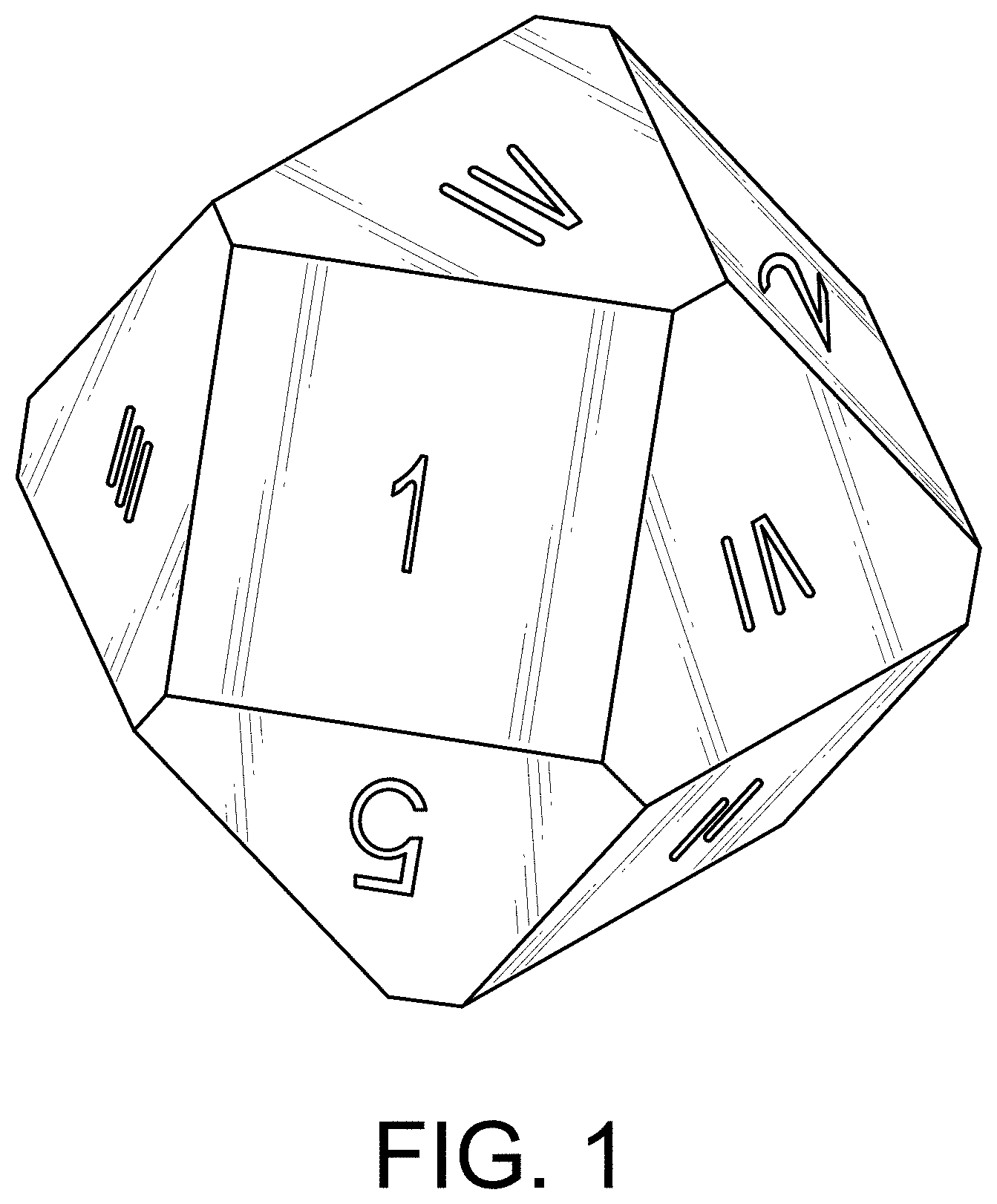 Patent USD1001901 — Game ball — Figure 1