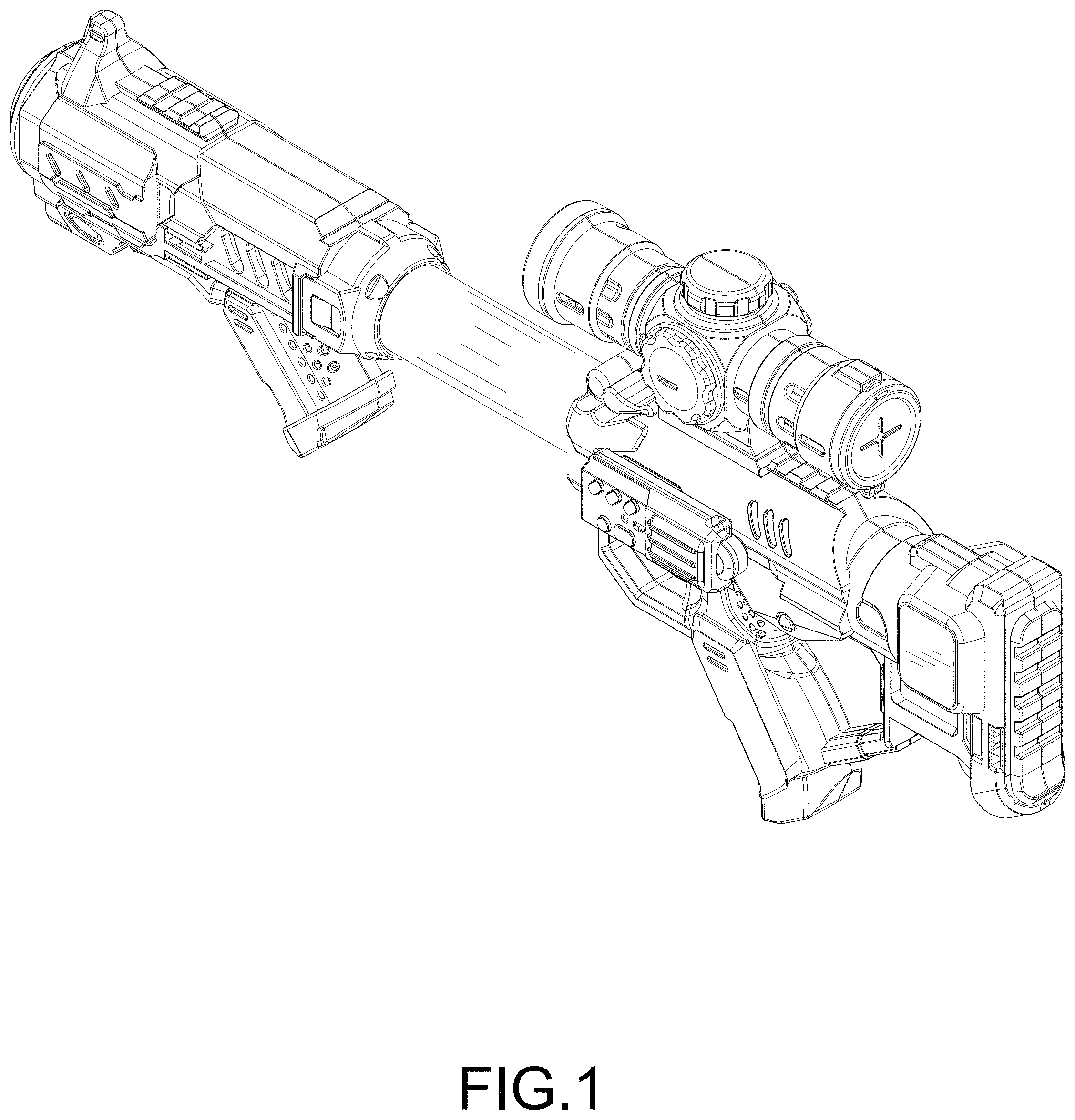 Patent USD1001917 — Toy gun — Figure 1