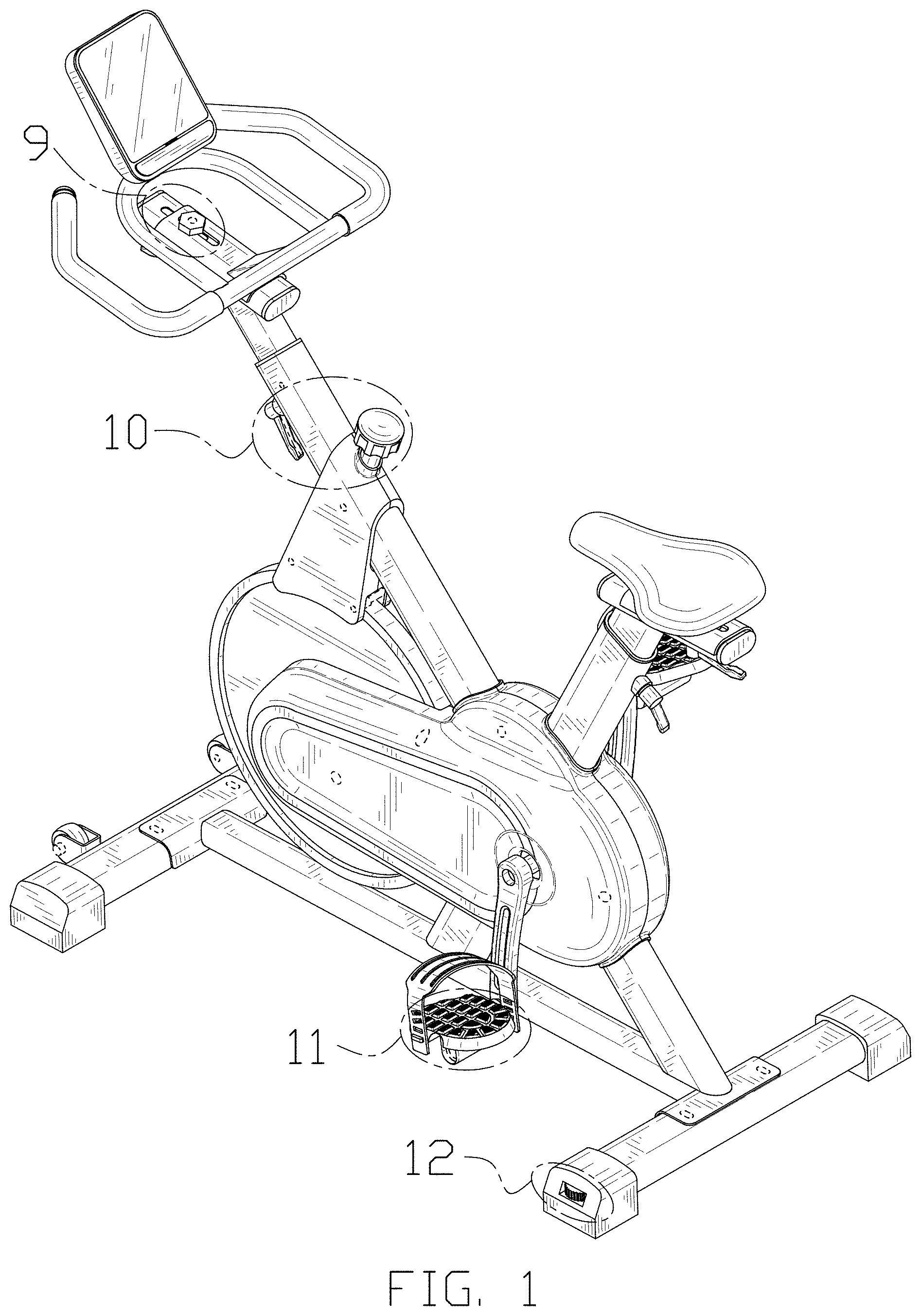 Patent USD1001919 — Exercise bike — Figure 1