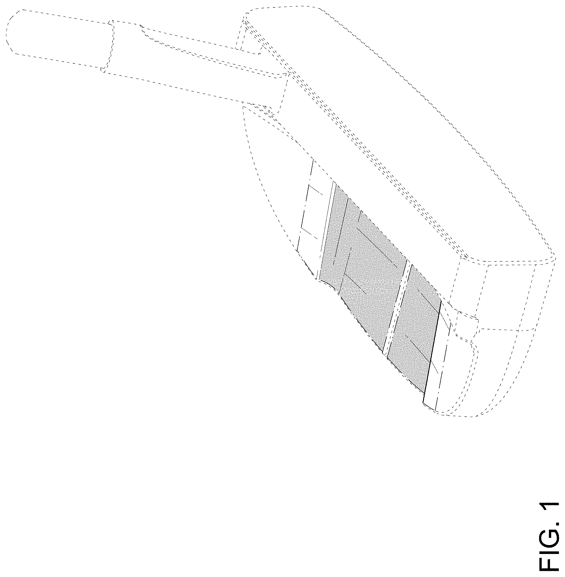 Patent USD1001935 — Golf putter head — Figure 1
