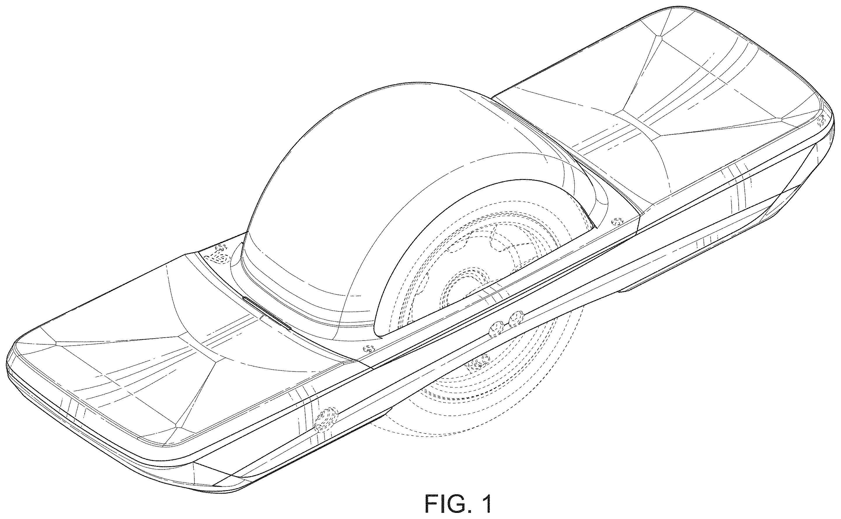 Patent USD1001945 — Electric vehicle with fender — Figure 1