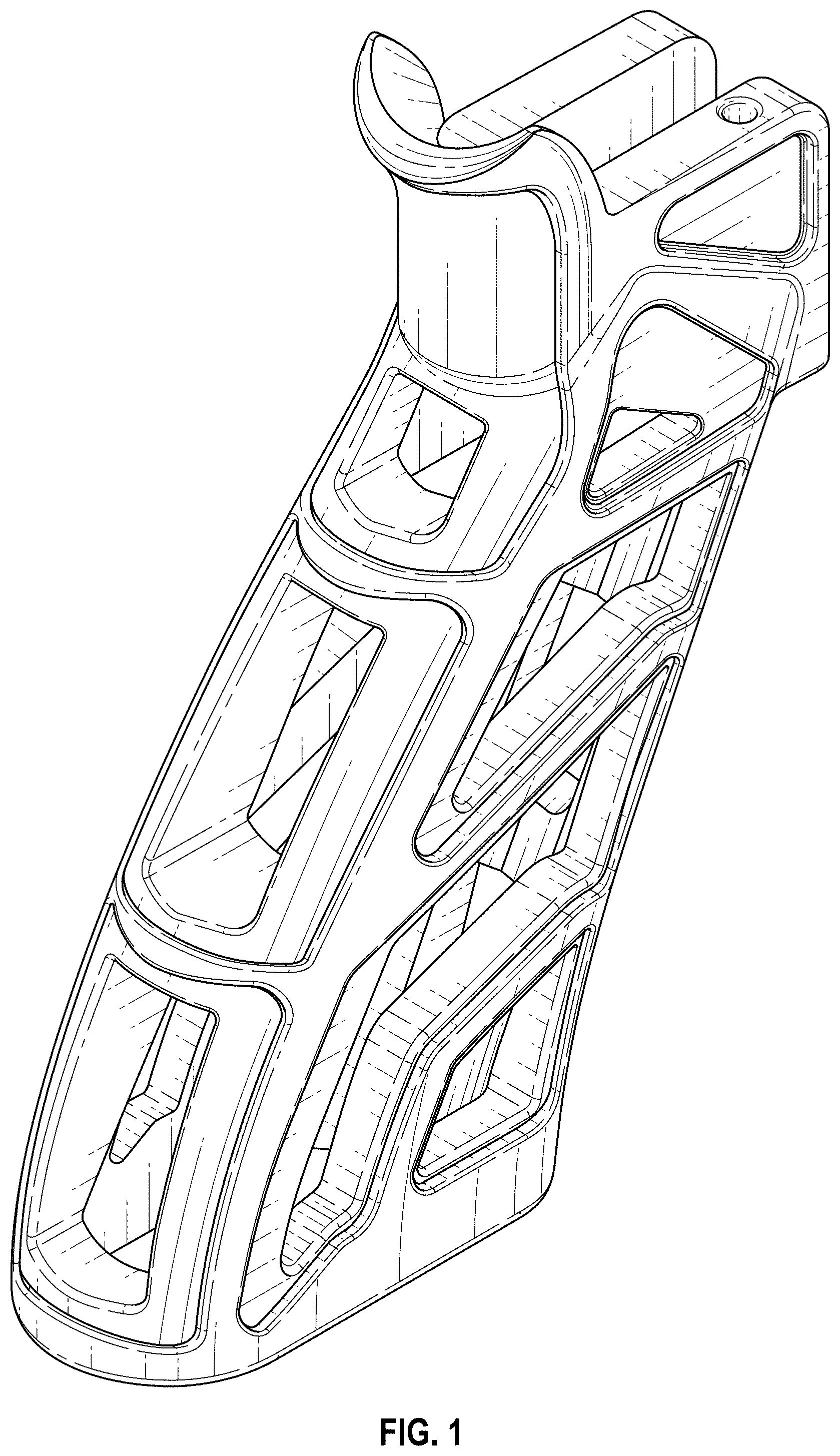 Patent USD1001949 — Pistol grip frame — Figure 1