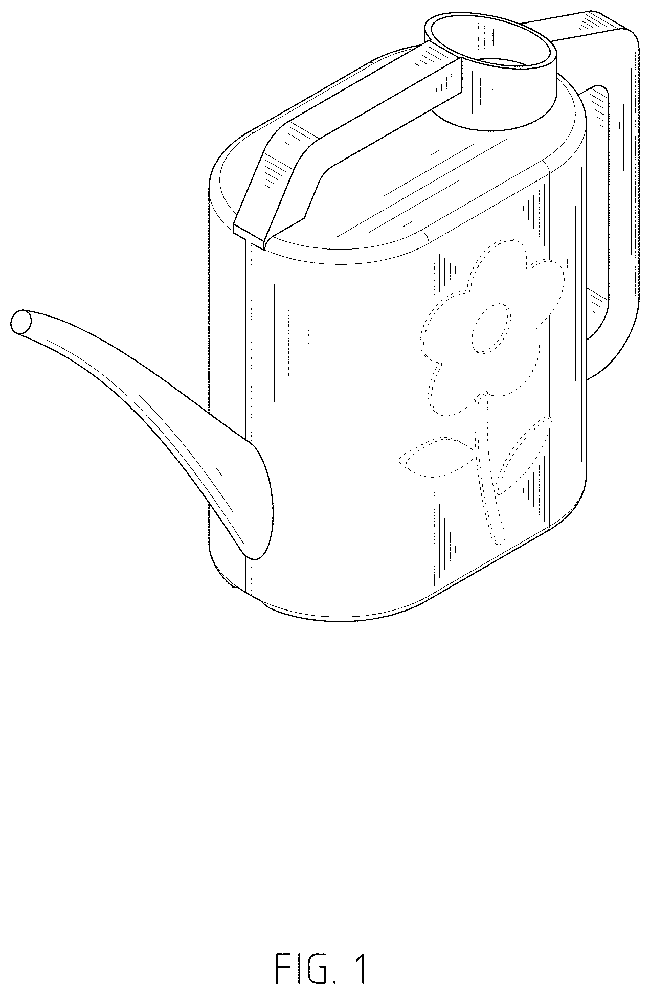 Patent USD1001963 Figure 1 – Watering can