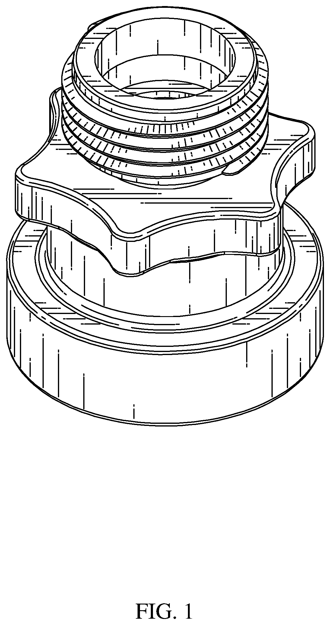 Patent USD1001977 — Hose adapter — Figure 1
