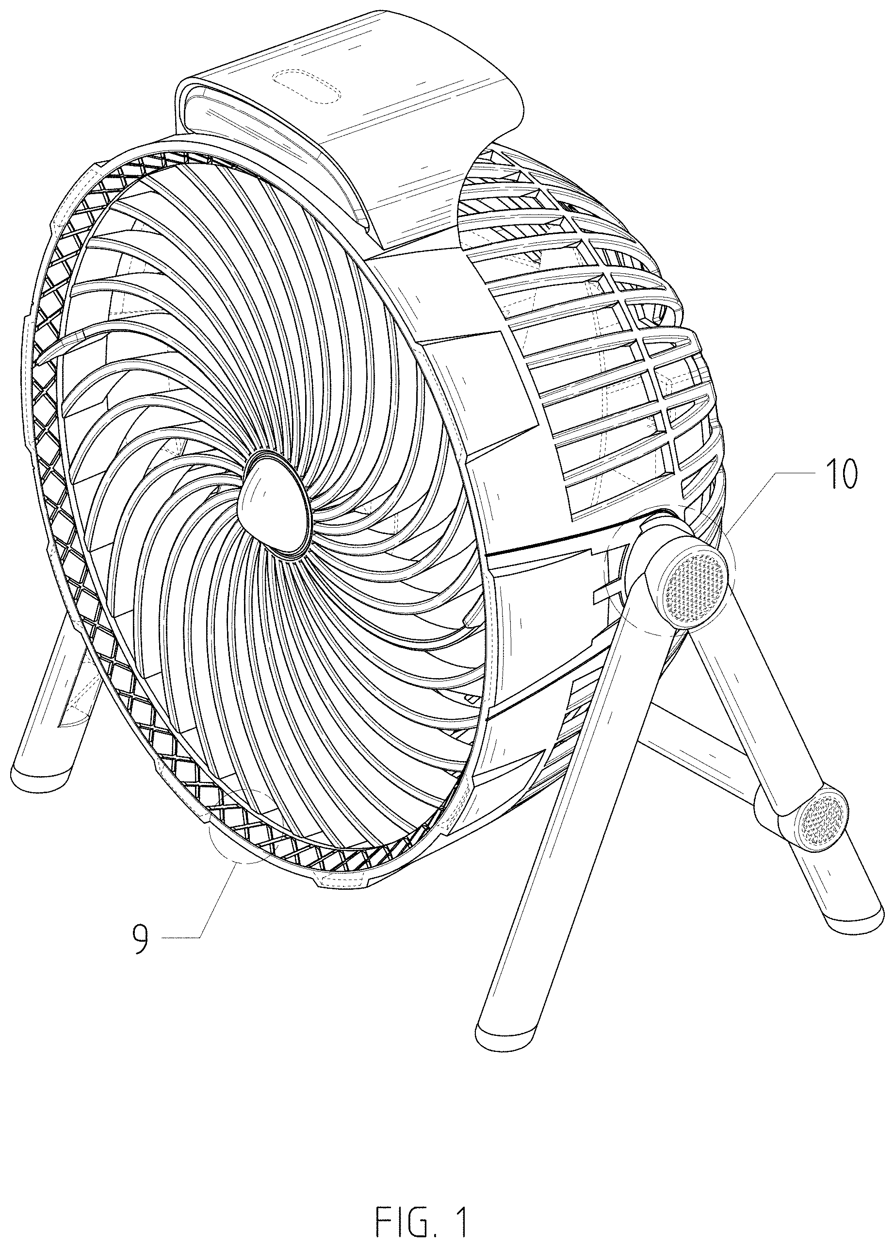 Patent USD1001992 — Outdoor fan — Figure 1
