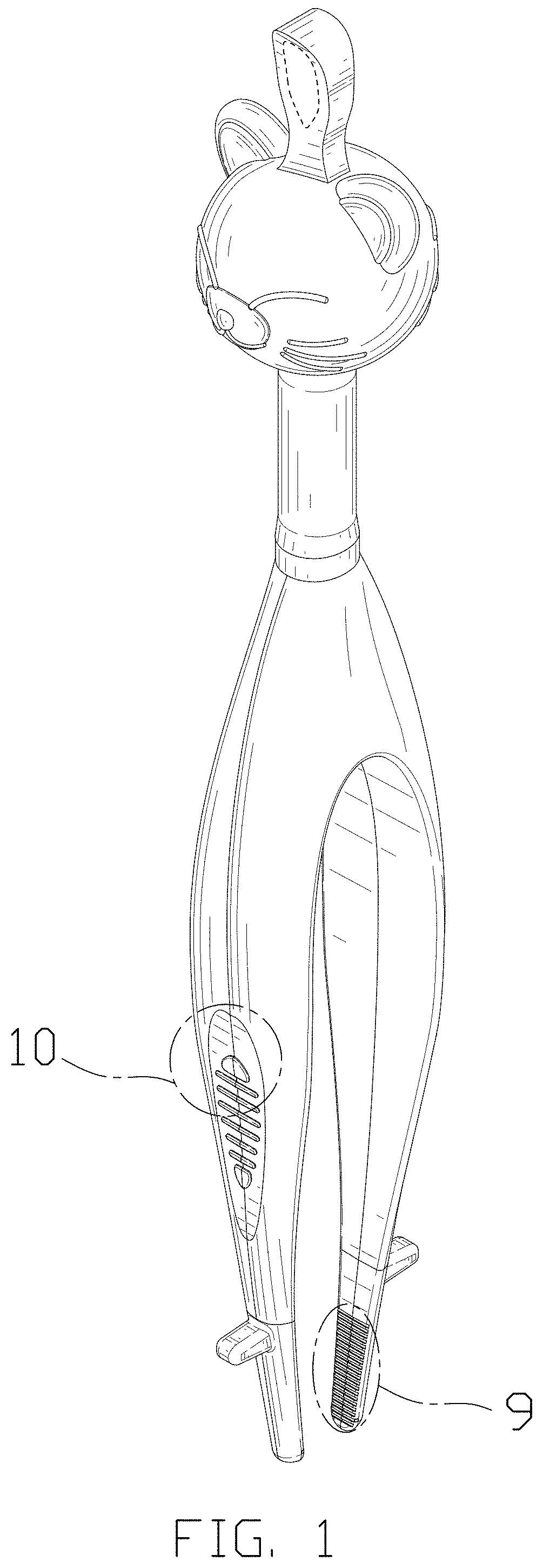 Patent USD1002010 — Nose and ear clearing device — Figure 1