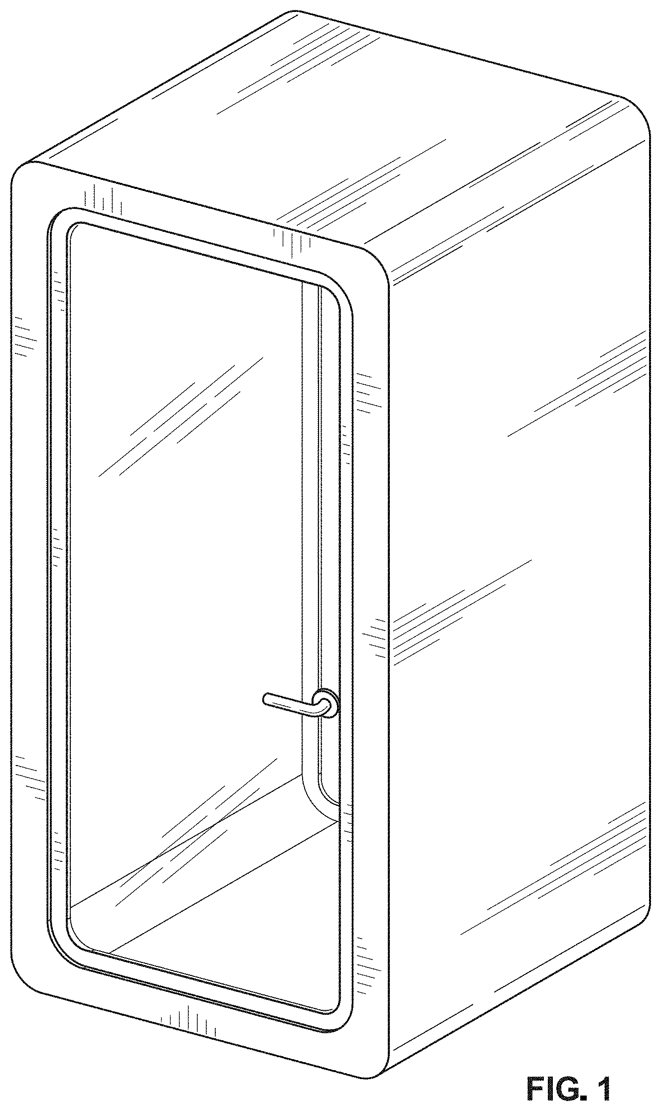 Patent USD1002030 — Privacy pod — Figure 1