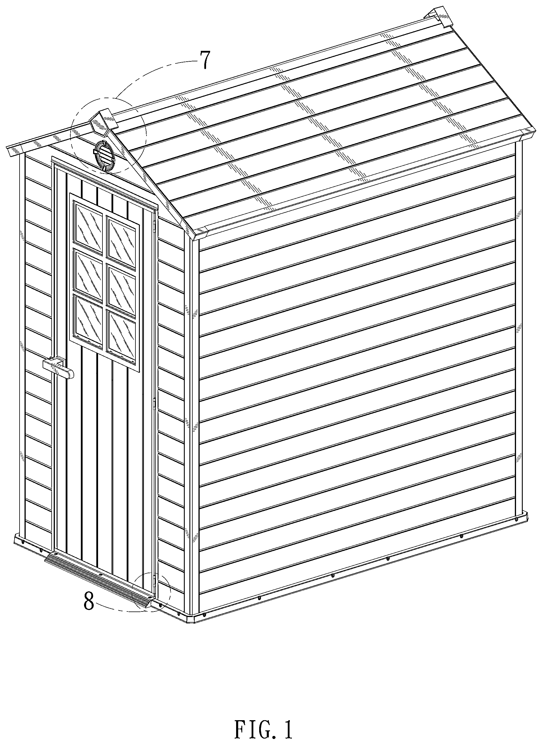Patent USD1002031 — Shed — Figure 1