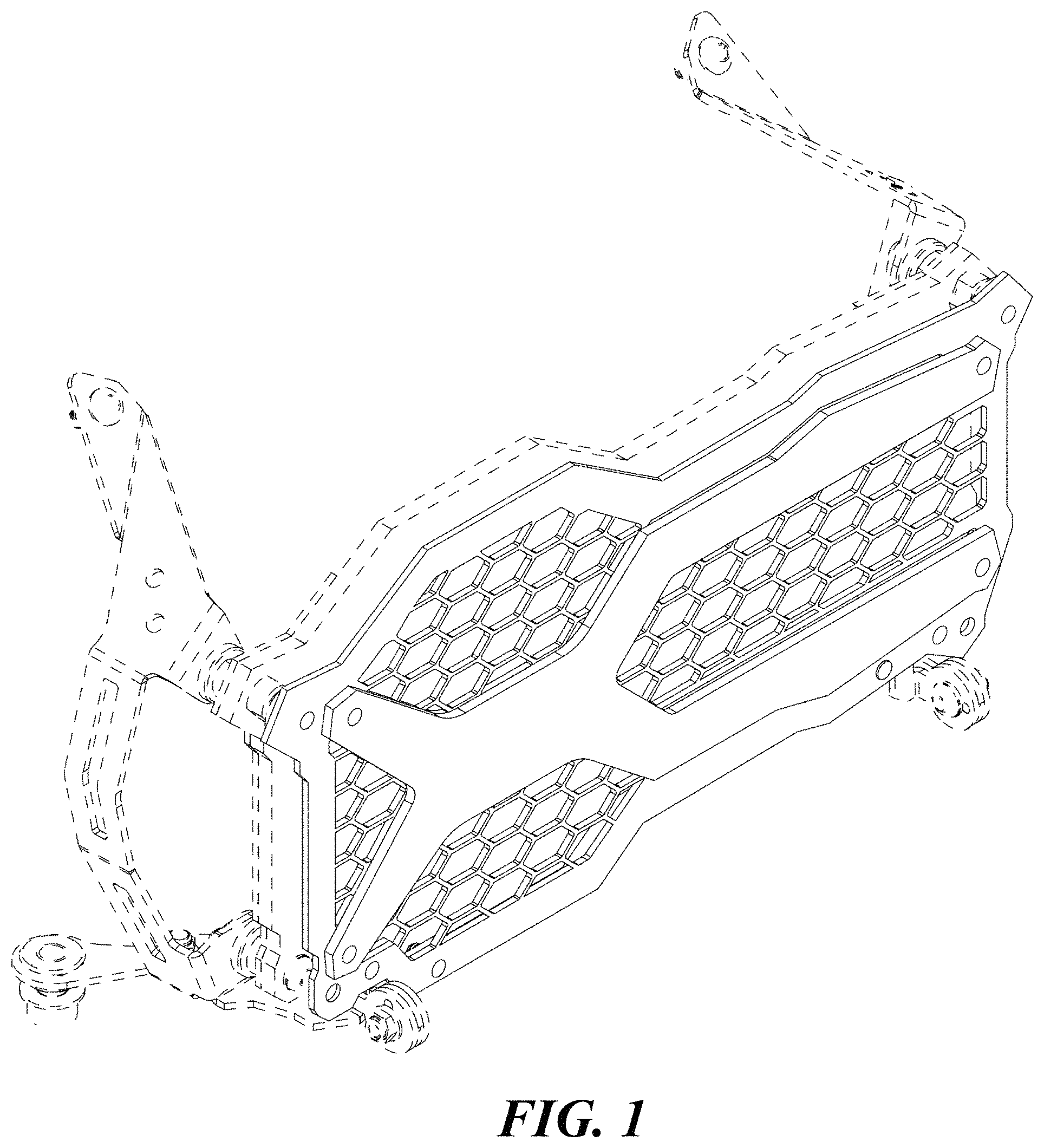 Patent USD1002042 — Mesh headlight cover — Figure 1