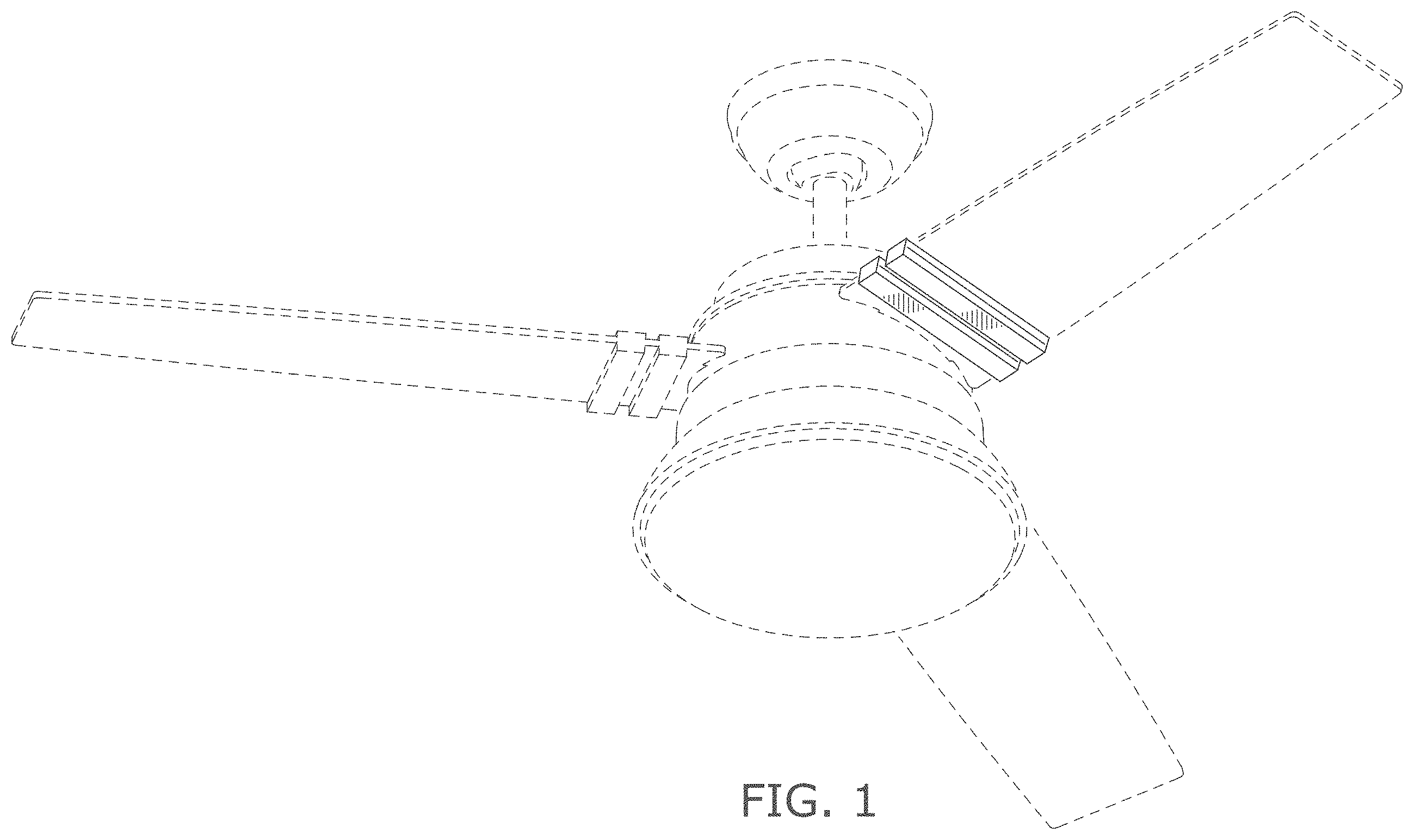 Patent USD1002047 Figure 1 – Ceiling fan blade iron