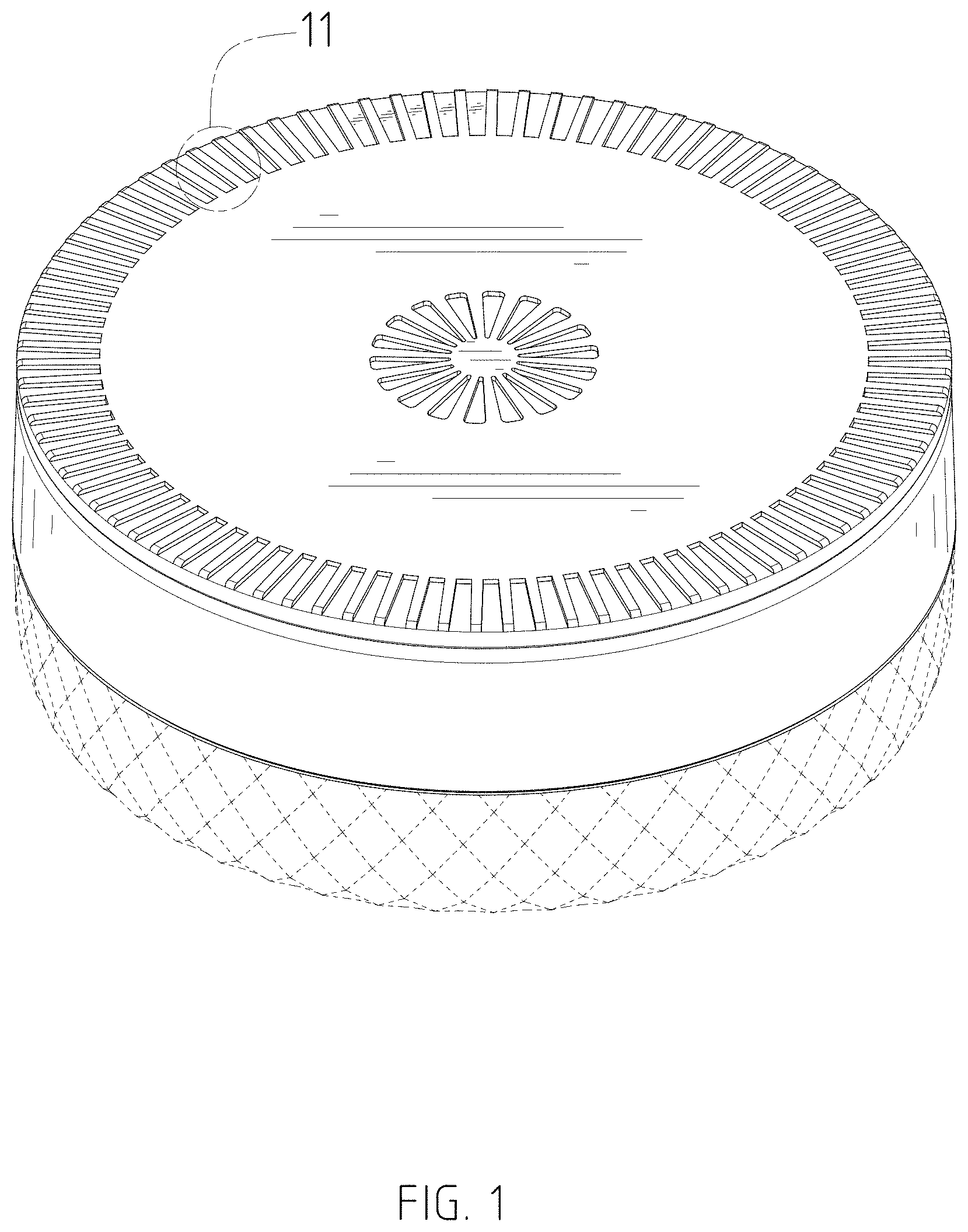 Patent USD1002054 — Swimming pool light — Figure 1