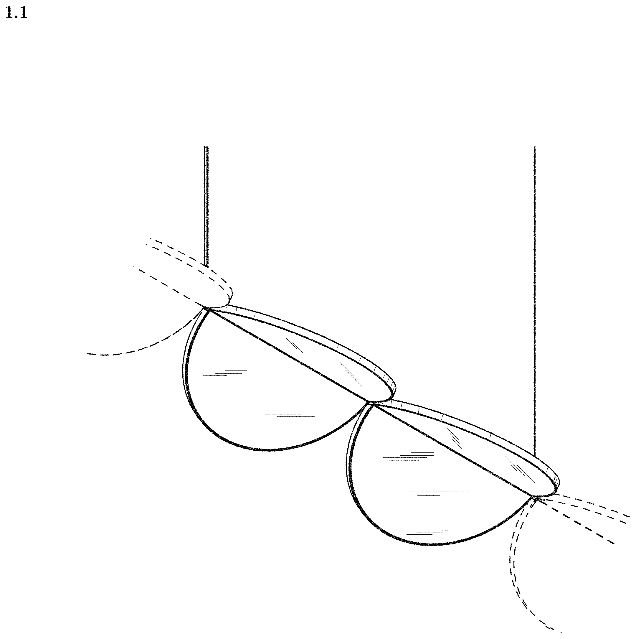 Patent USD1002069 — Portion of a suspension lamp — Figure 1