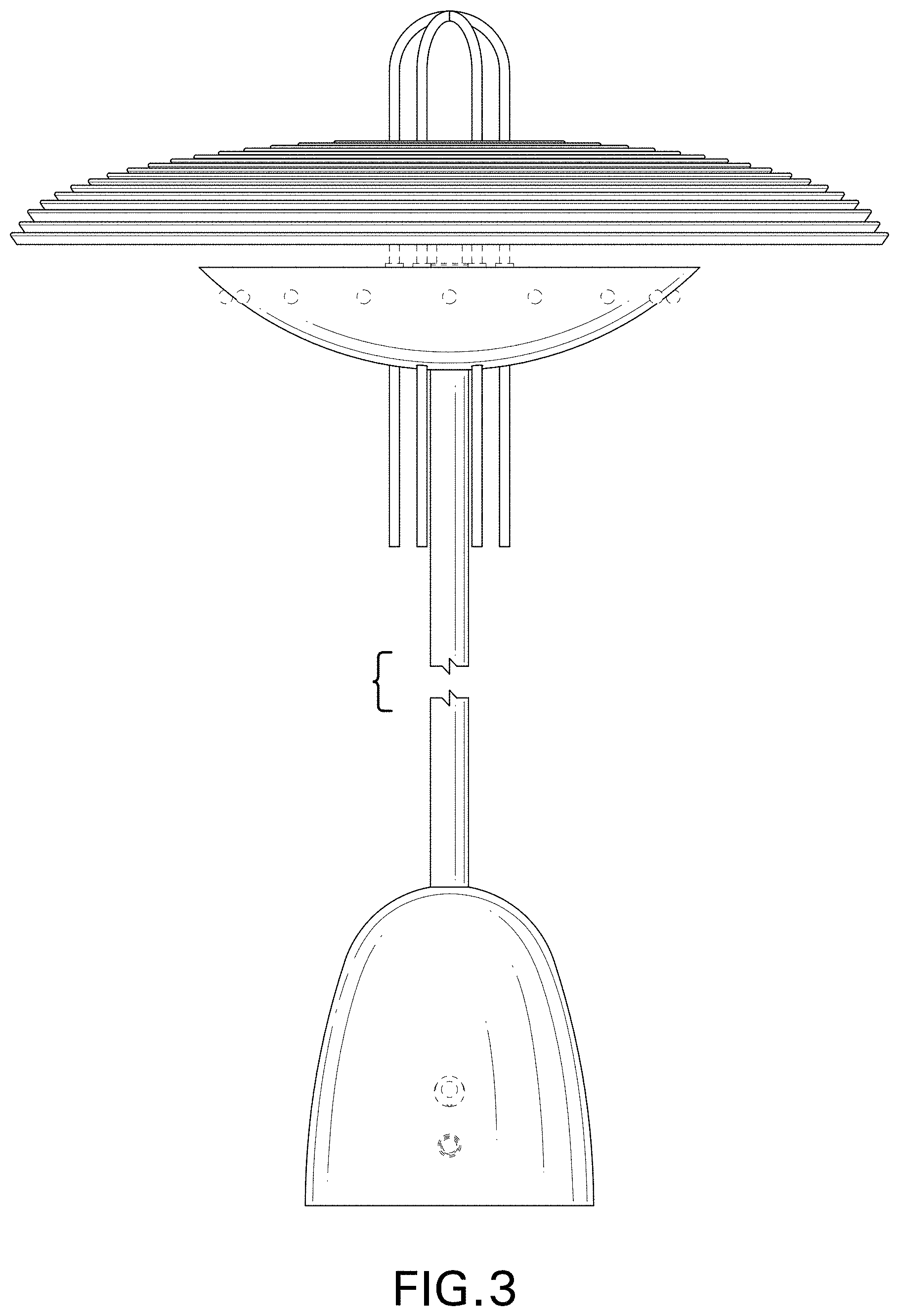 Patent USD1002071 Figure 3 – Table lamp