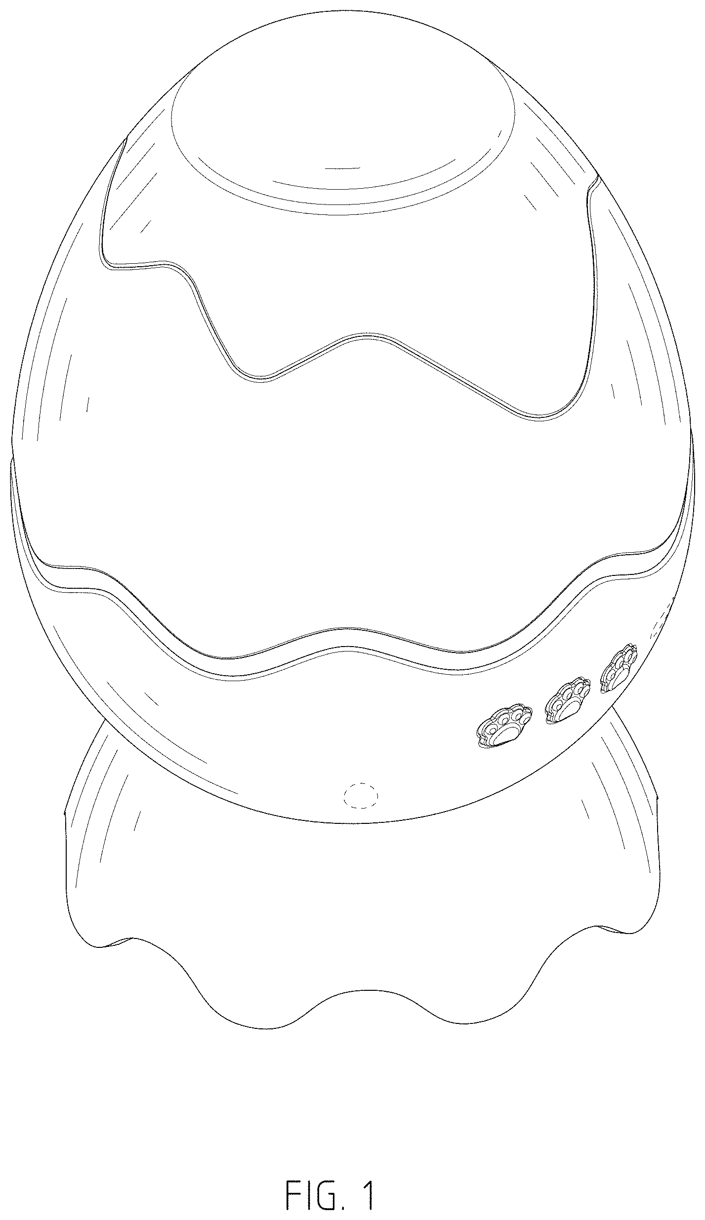 Patent USD1002077 — Projection lamp — Figure 1