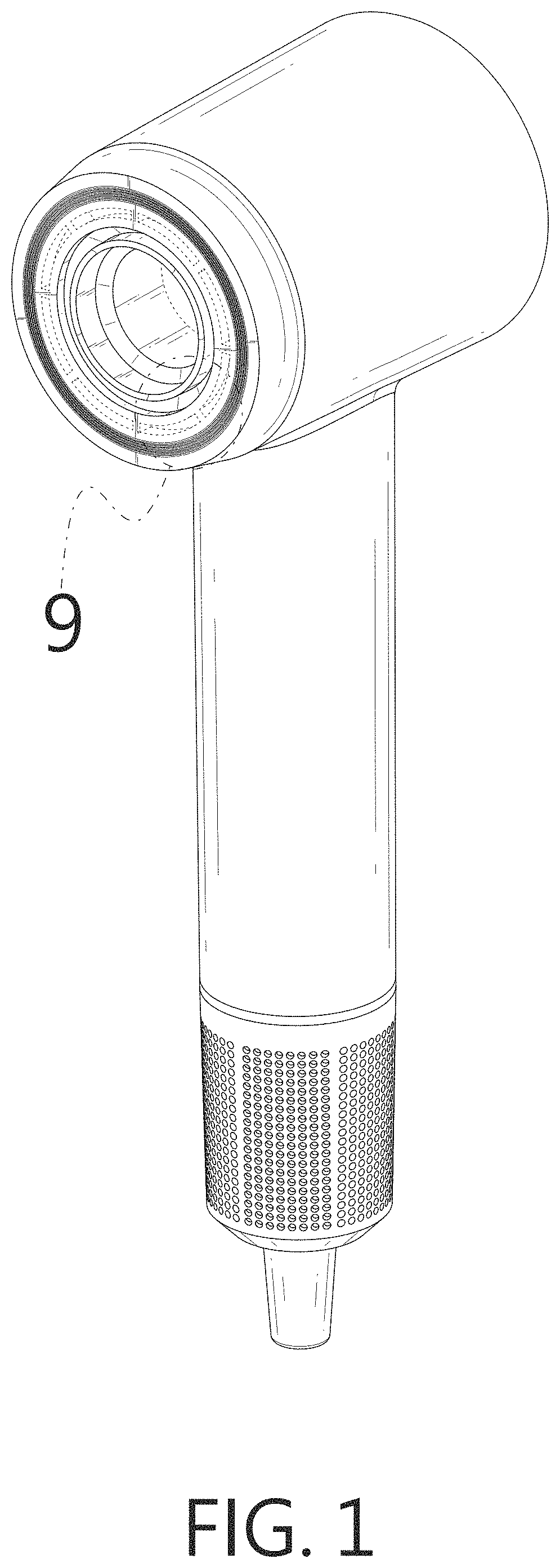 Patent USD1002102 — Hair dryer — Figure 1