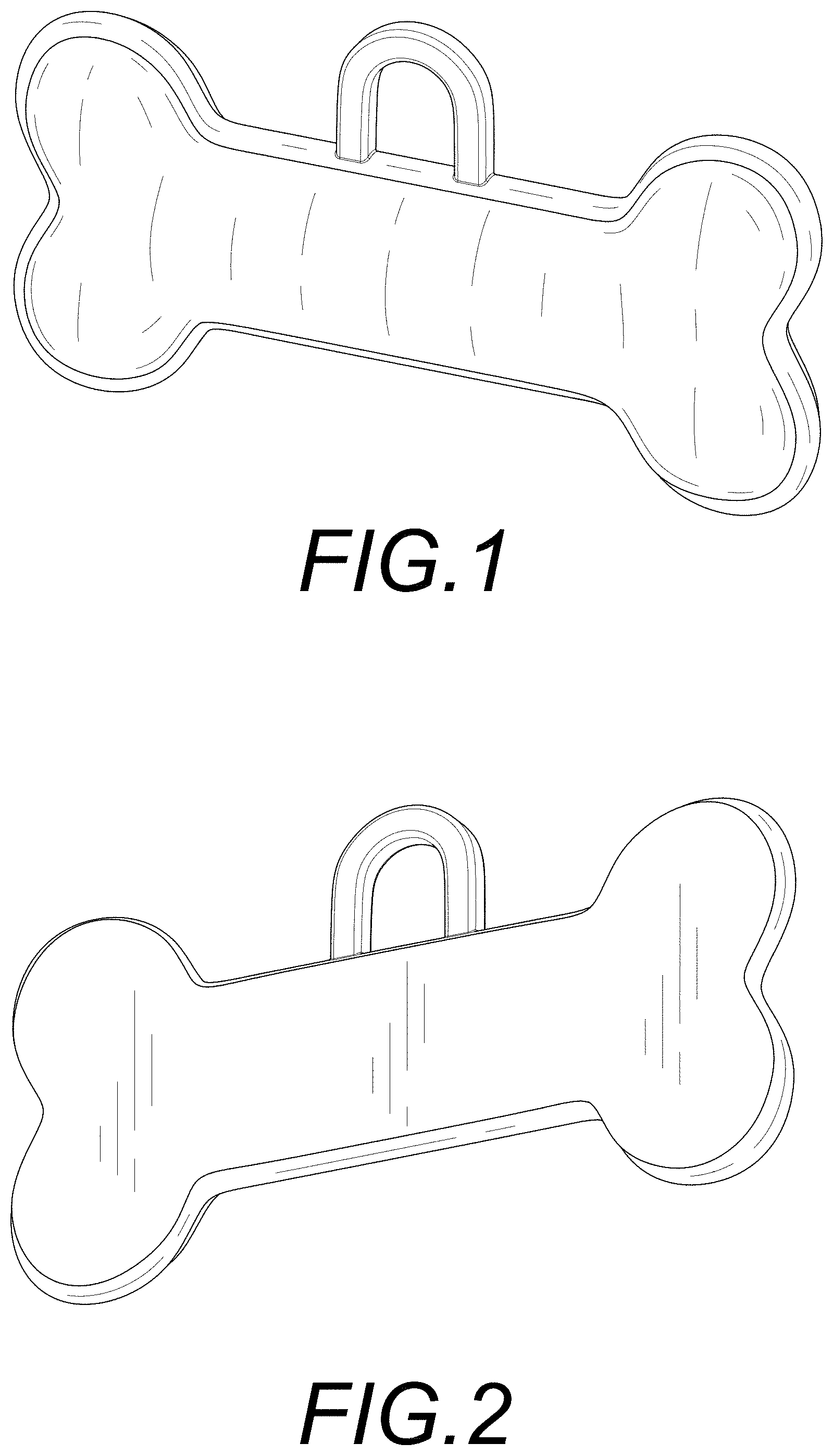 Patent USD1002120 — Dog tag — Figure 1