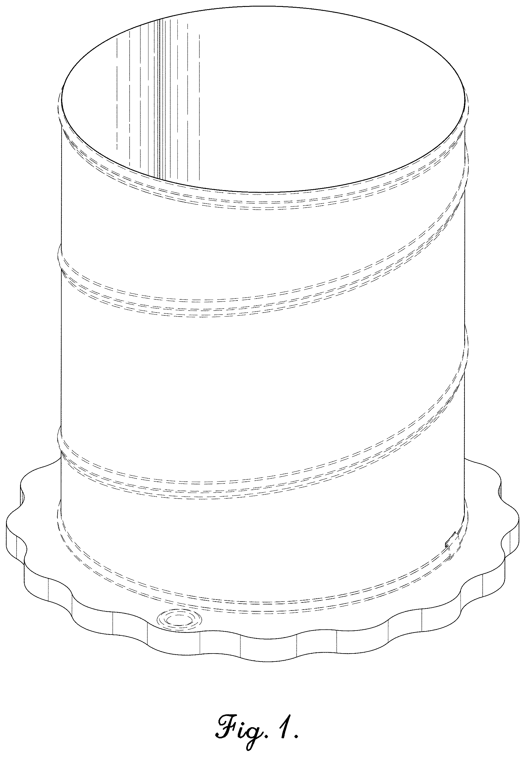 Patent USD1002139 — Collapsible floating receptacle — Figure 1