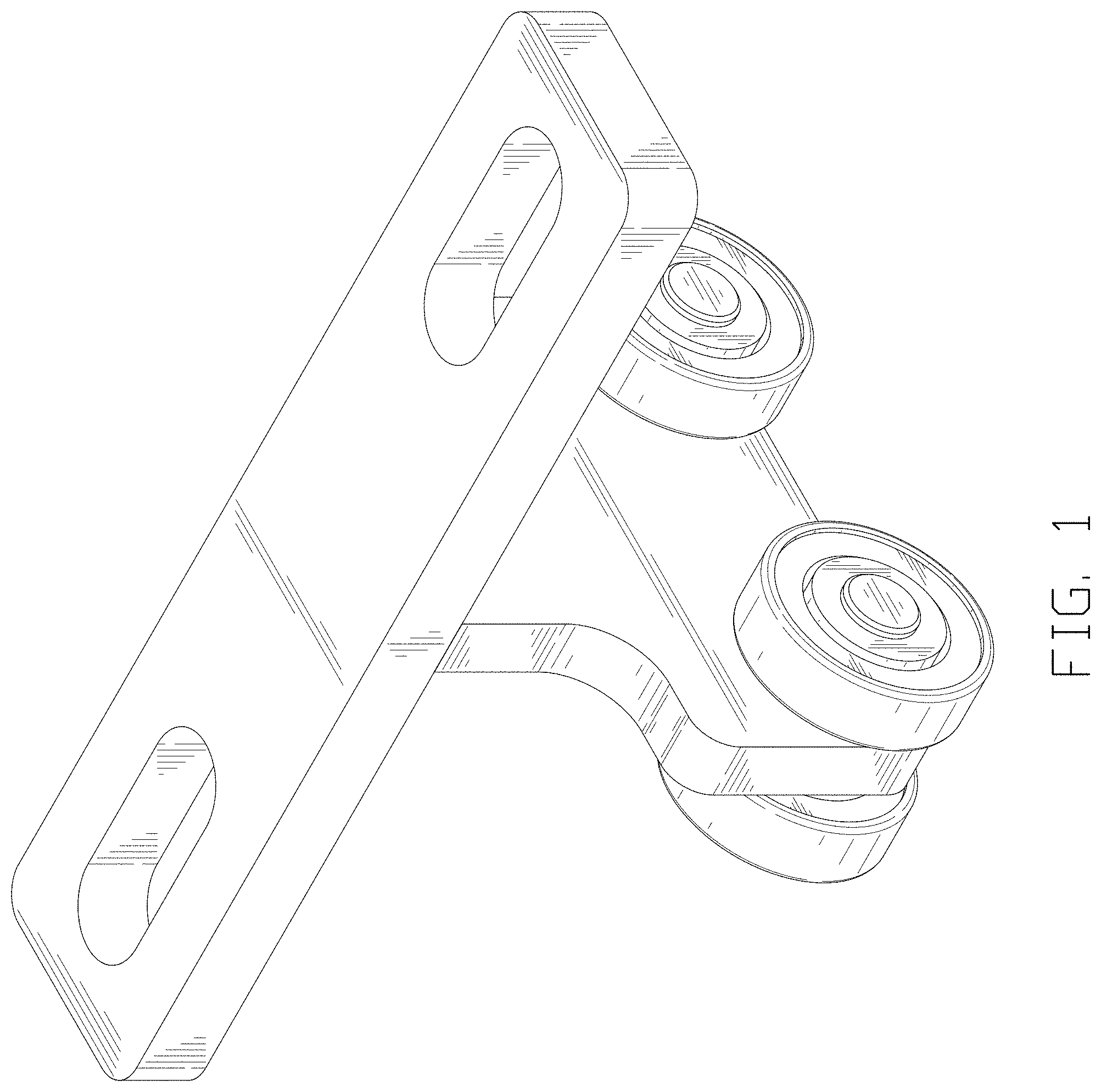 Patent USD1002143 Figure 1 – Roller trolley assembly