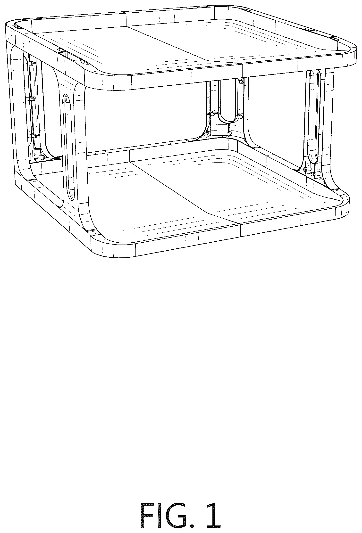 Patent USD1007914 — Expandable shoe rack — Figure 1