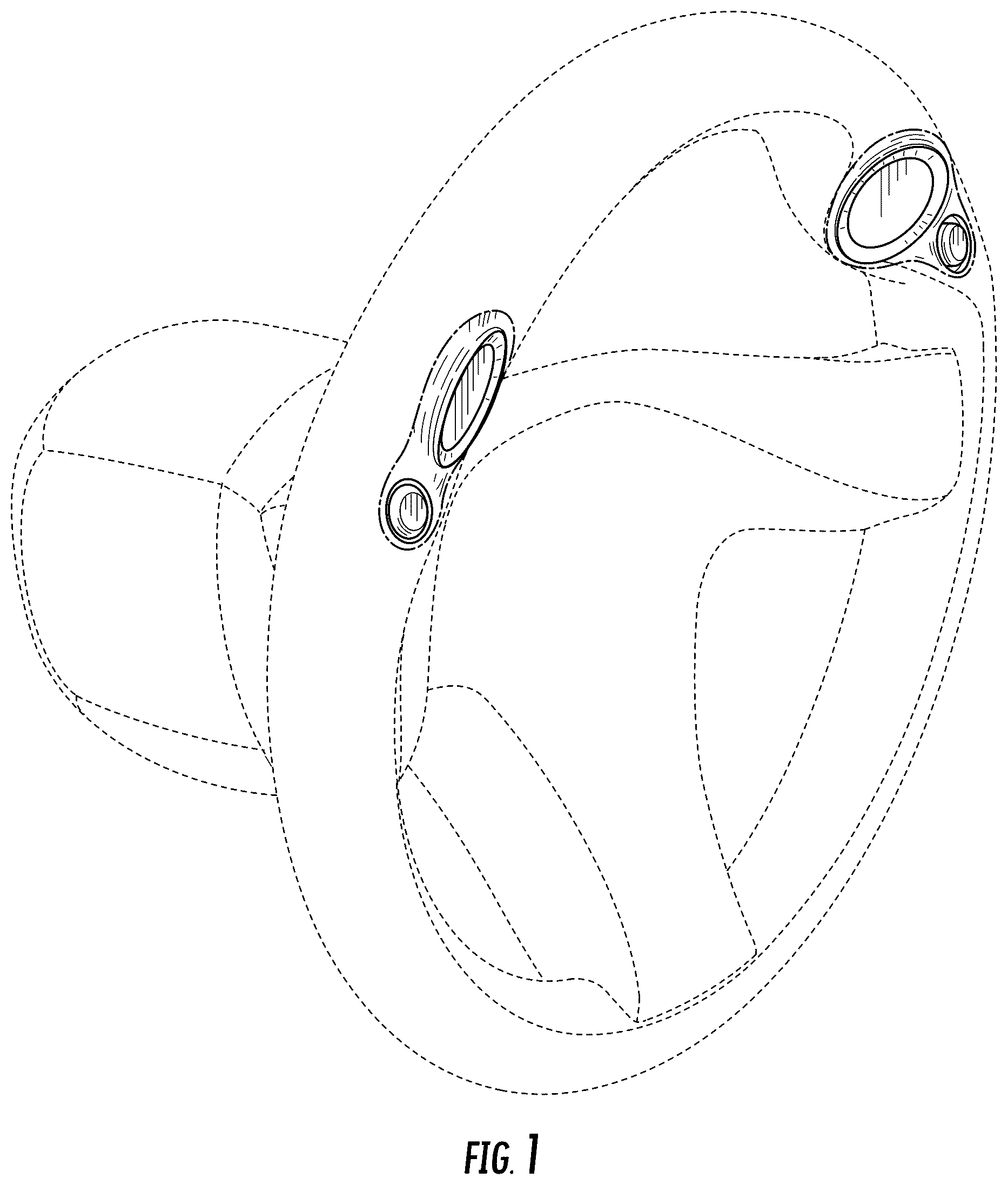 Patent USD1008129 Figure 1 – Steering wheel