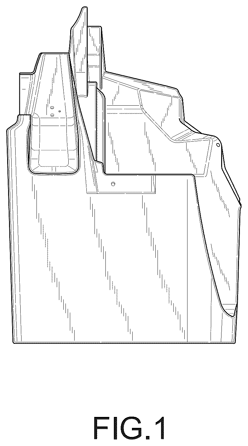 Patent USD1008137 — Fender extension for a truck — Figure 1