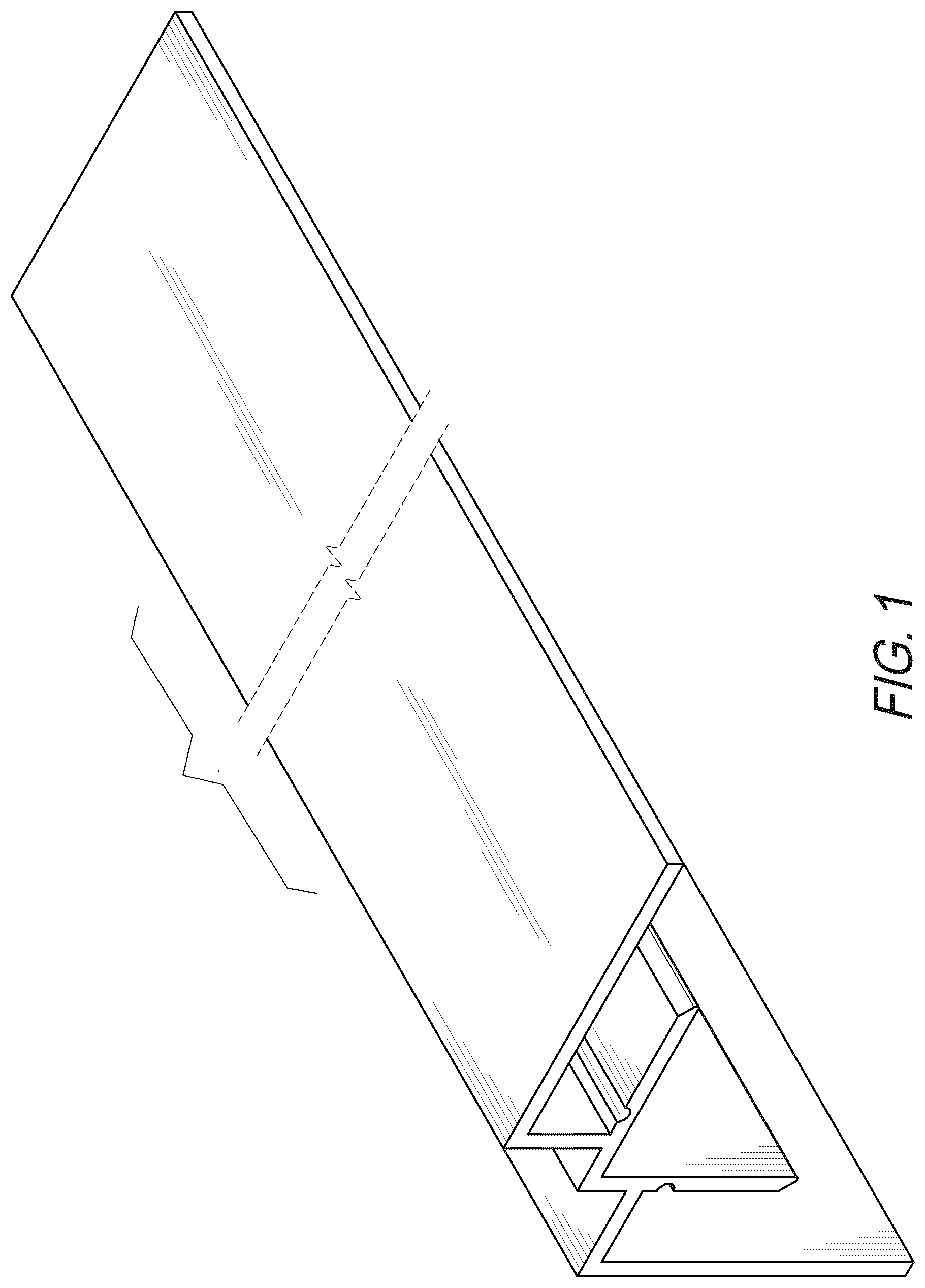 Patent USD1008492 — Tile trim — Figure 1