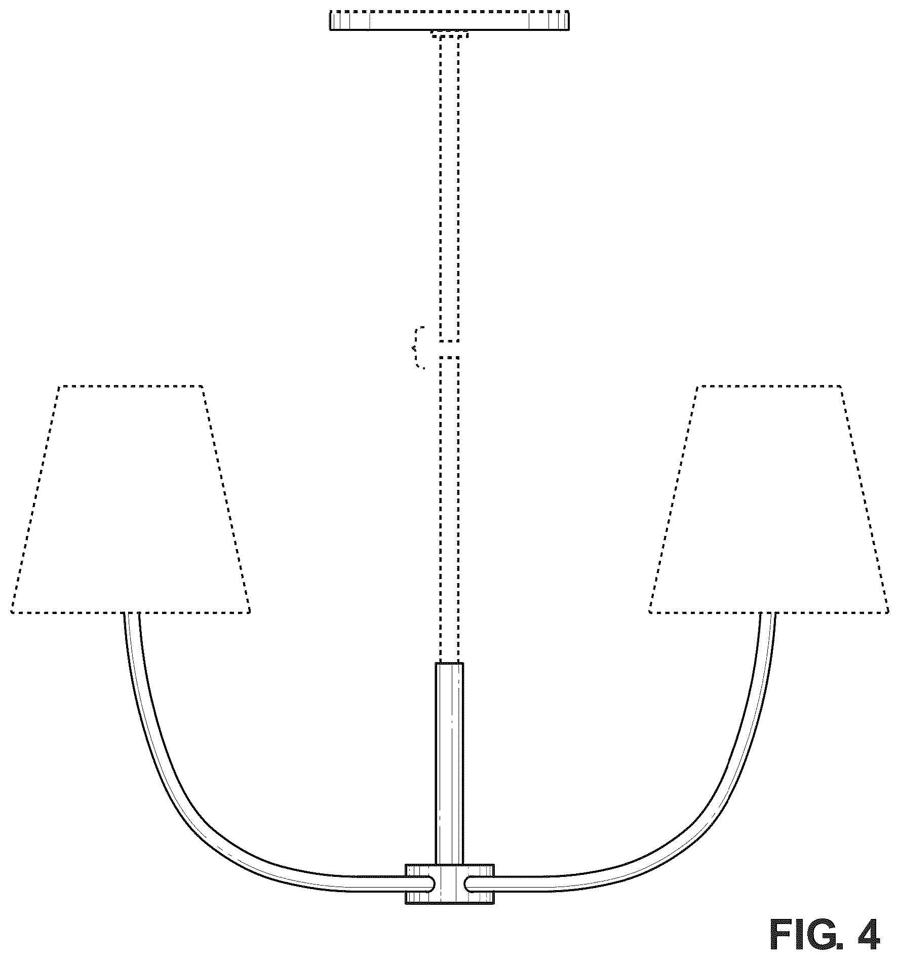 Patent USD1008537 Figure 4 – Lighting fixture