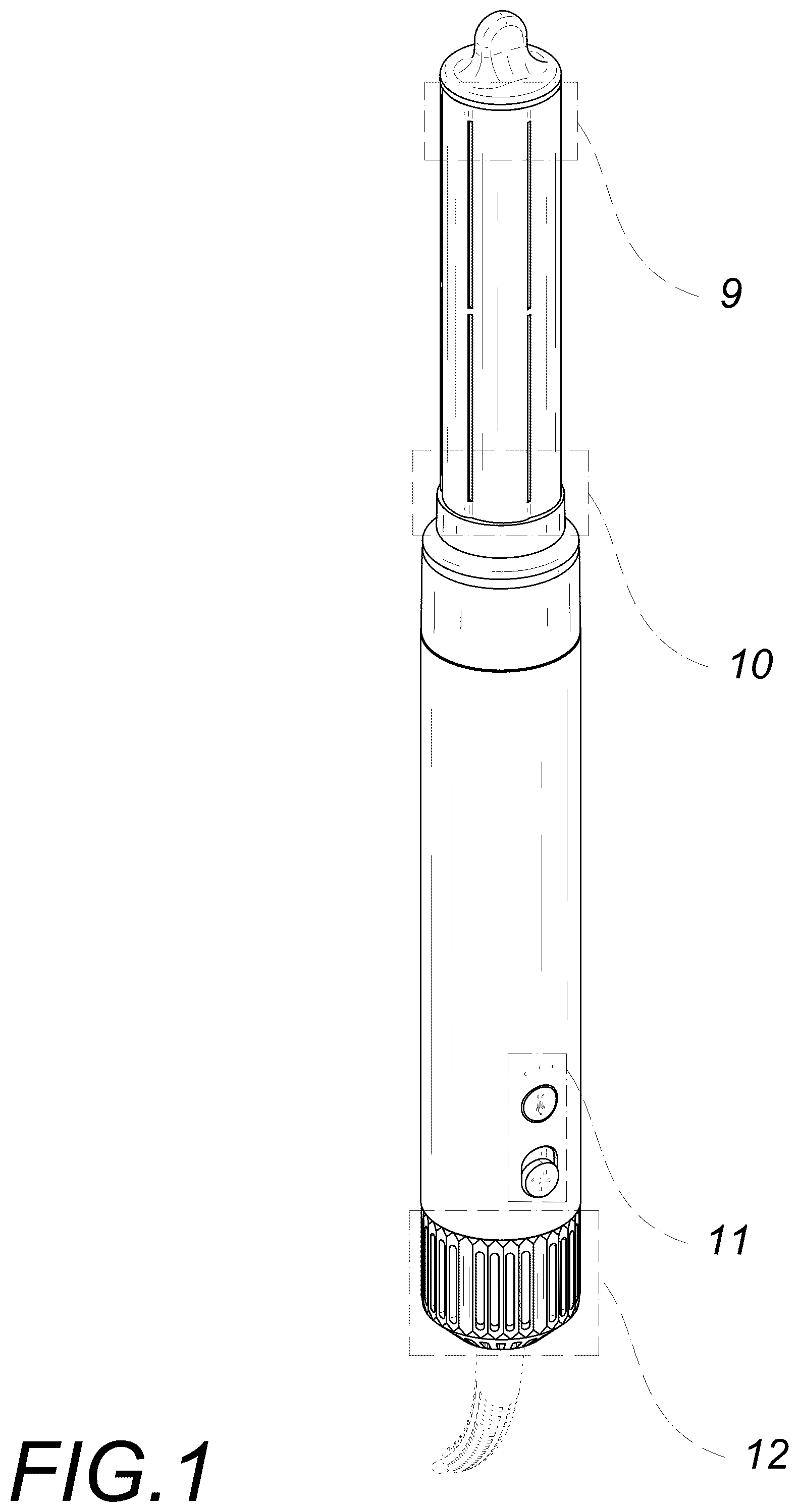 Patent USD1008552 — Hair dryer — Figure 1