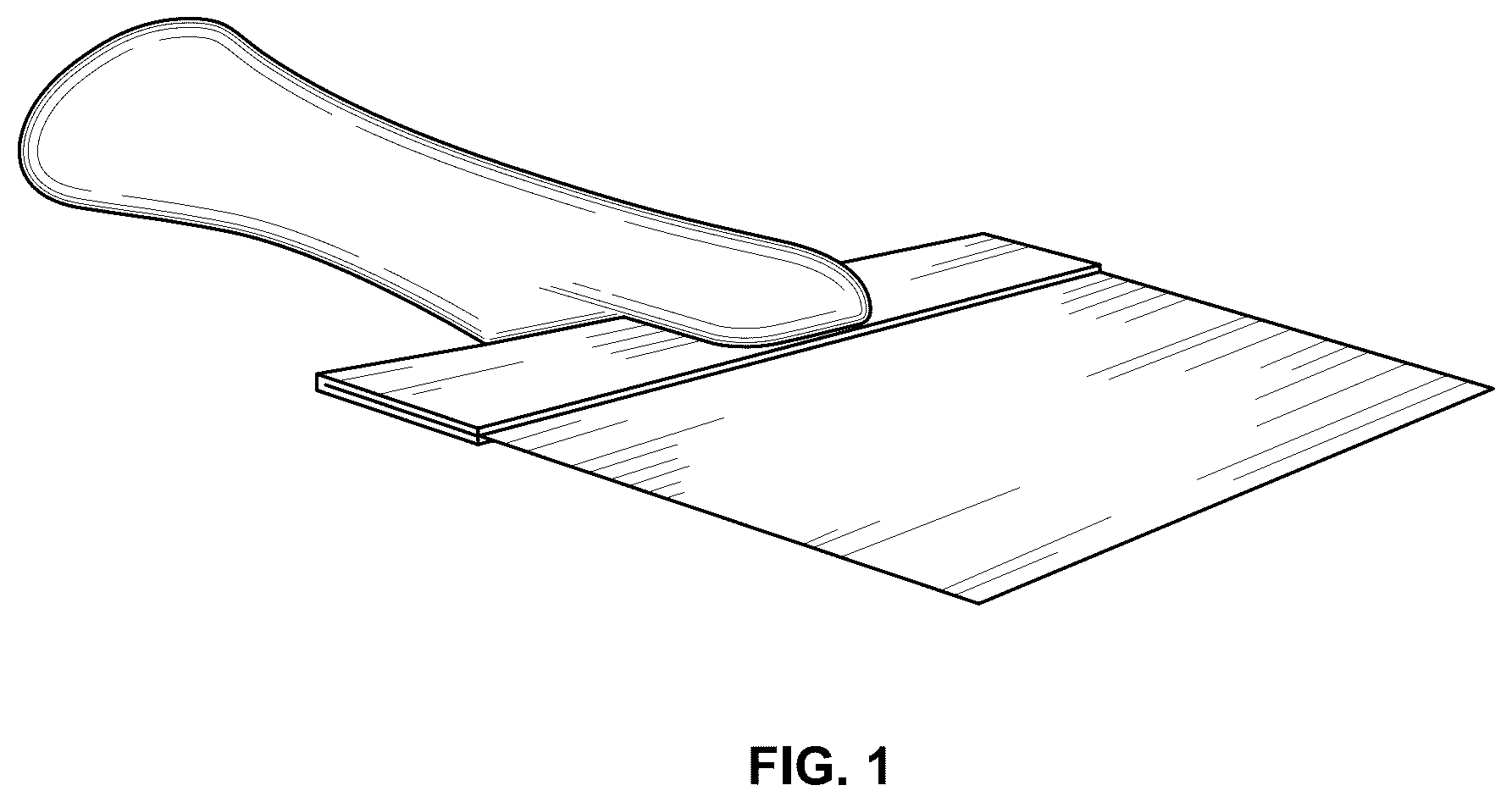 Patent USD1008591 Figure 1 – Paint scraper set