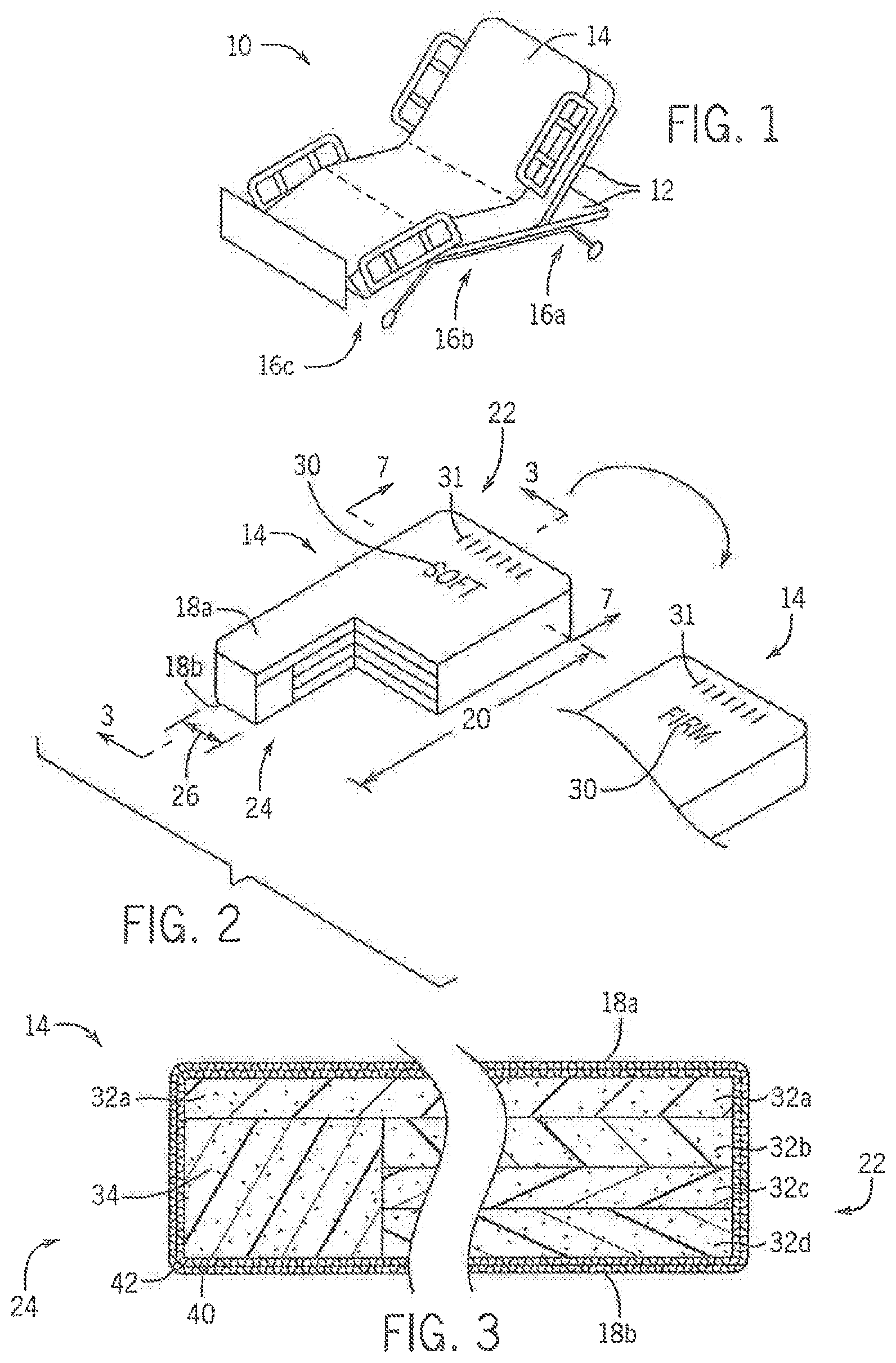 Patent USRE049685 Figure 1 – Medical mattress with firmness adjustment