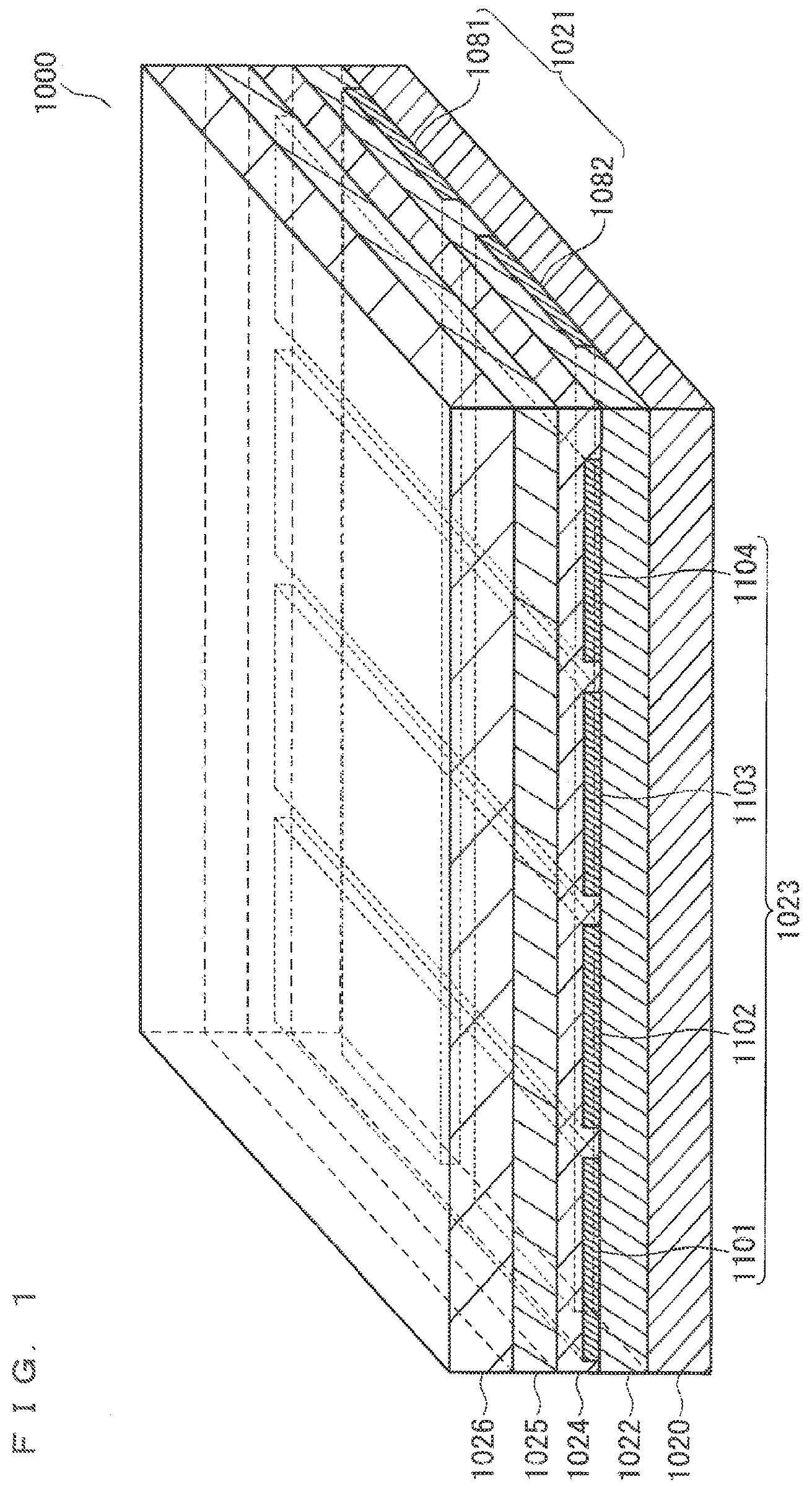 Patent USRE049690 — Touch screen with electrodes including linear and branched portions — Figure 1