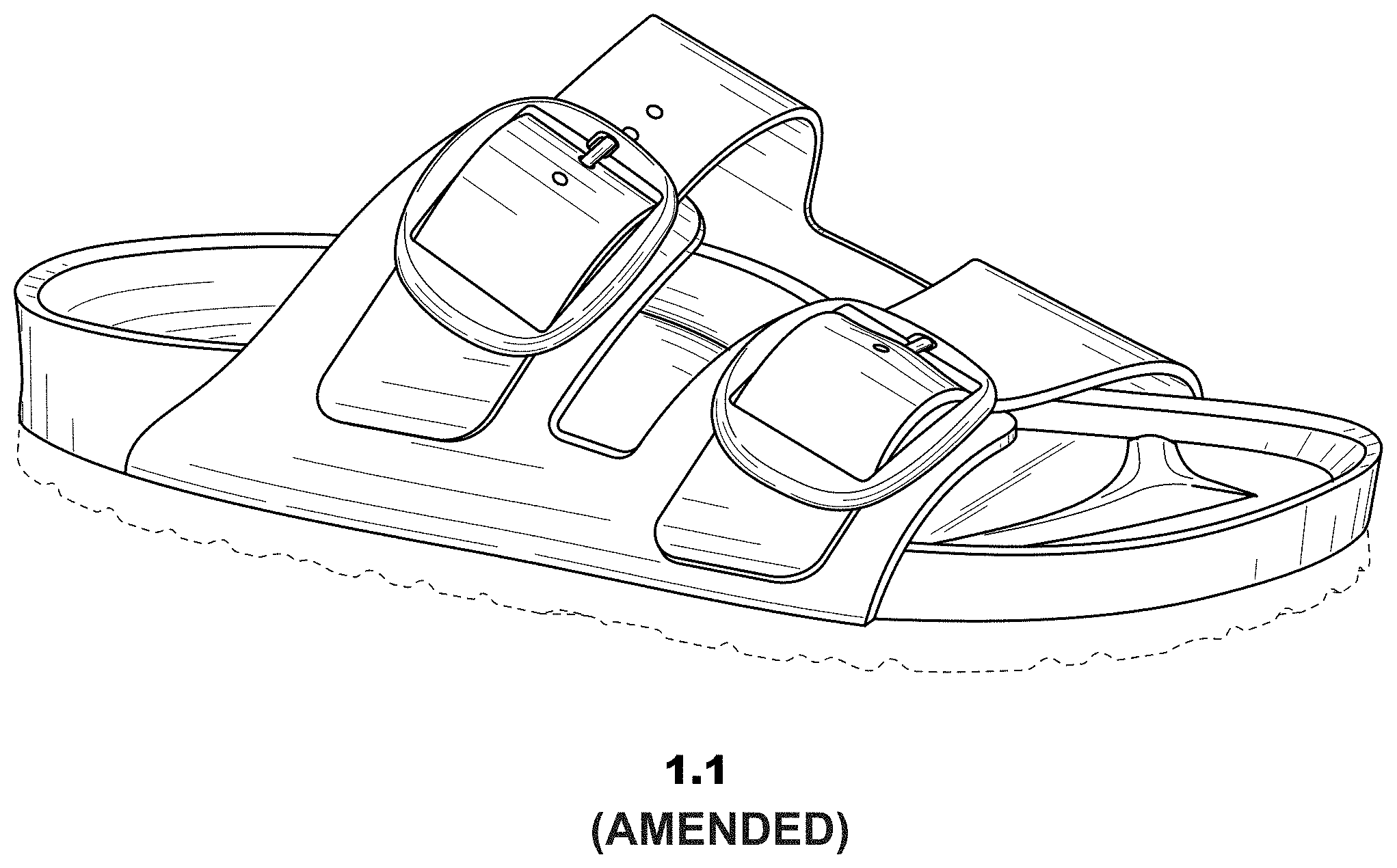 Patent USRE049694 — Sandal — Figure 1