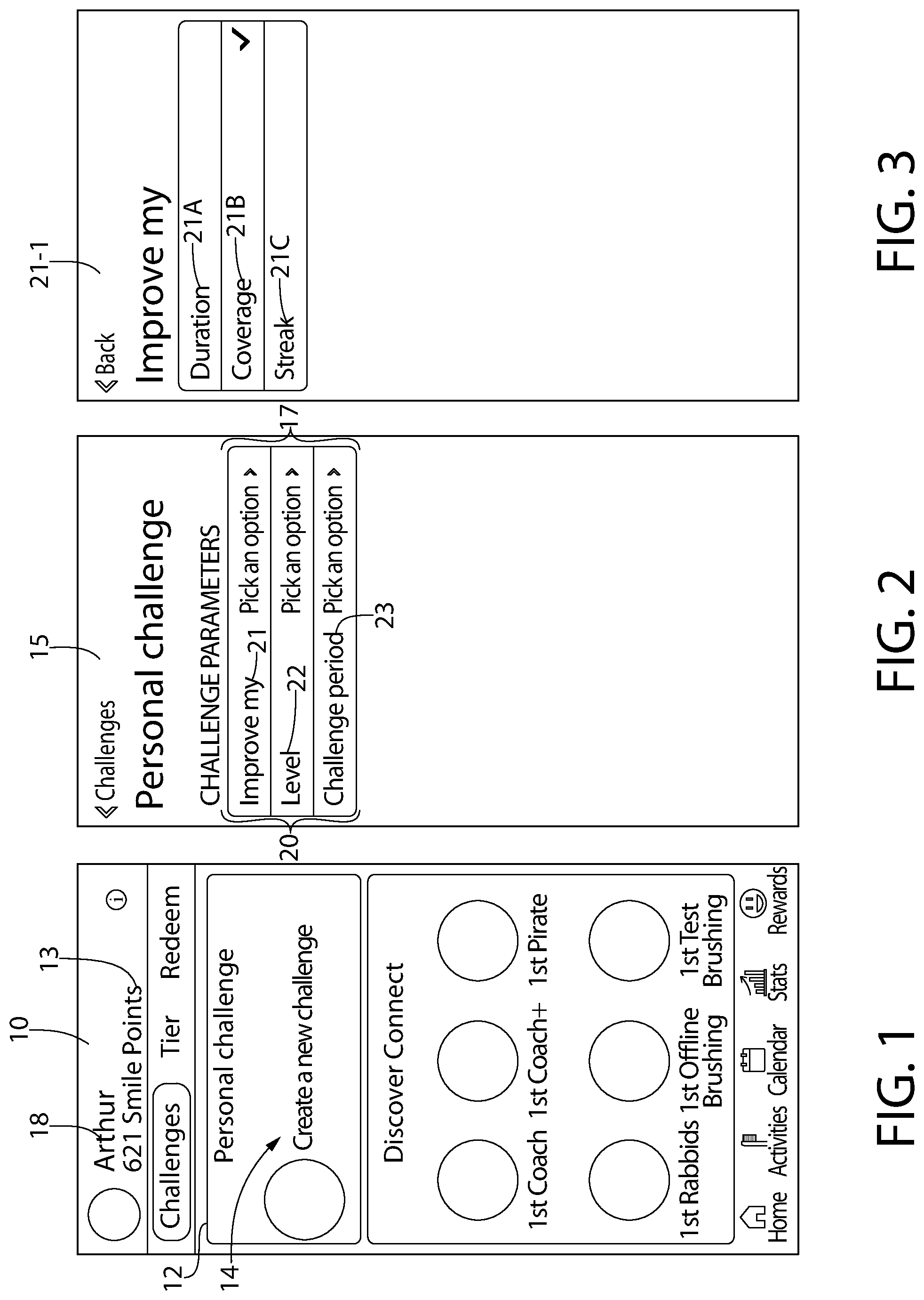 Patent US12090013 — Oral care personal challenges system and method — Figure 1