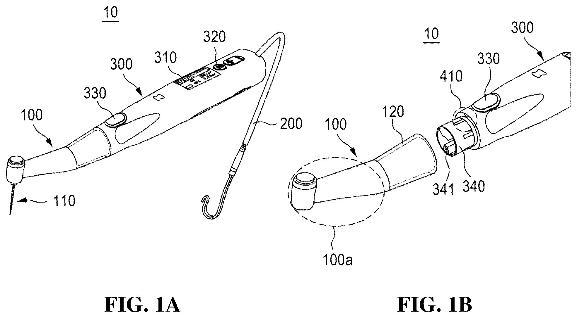 Patent US12090017 — Handpiece having root canal length measurement function — Figure 1