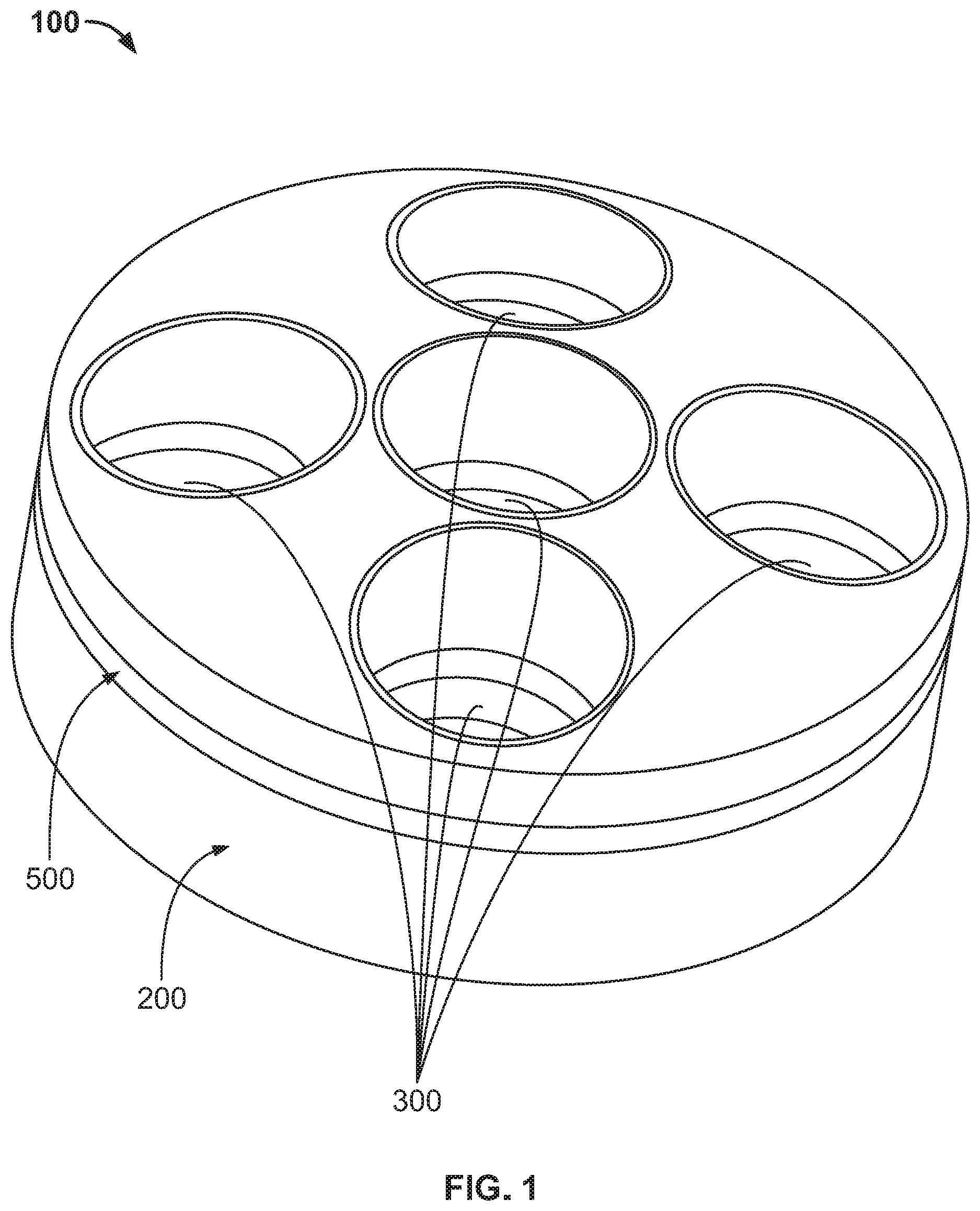 Patent US12090056 — Multi-stage additive manufacturing process with inserts — Figure 1