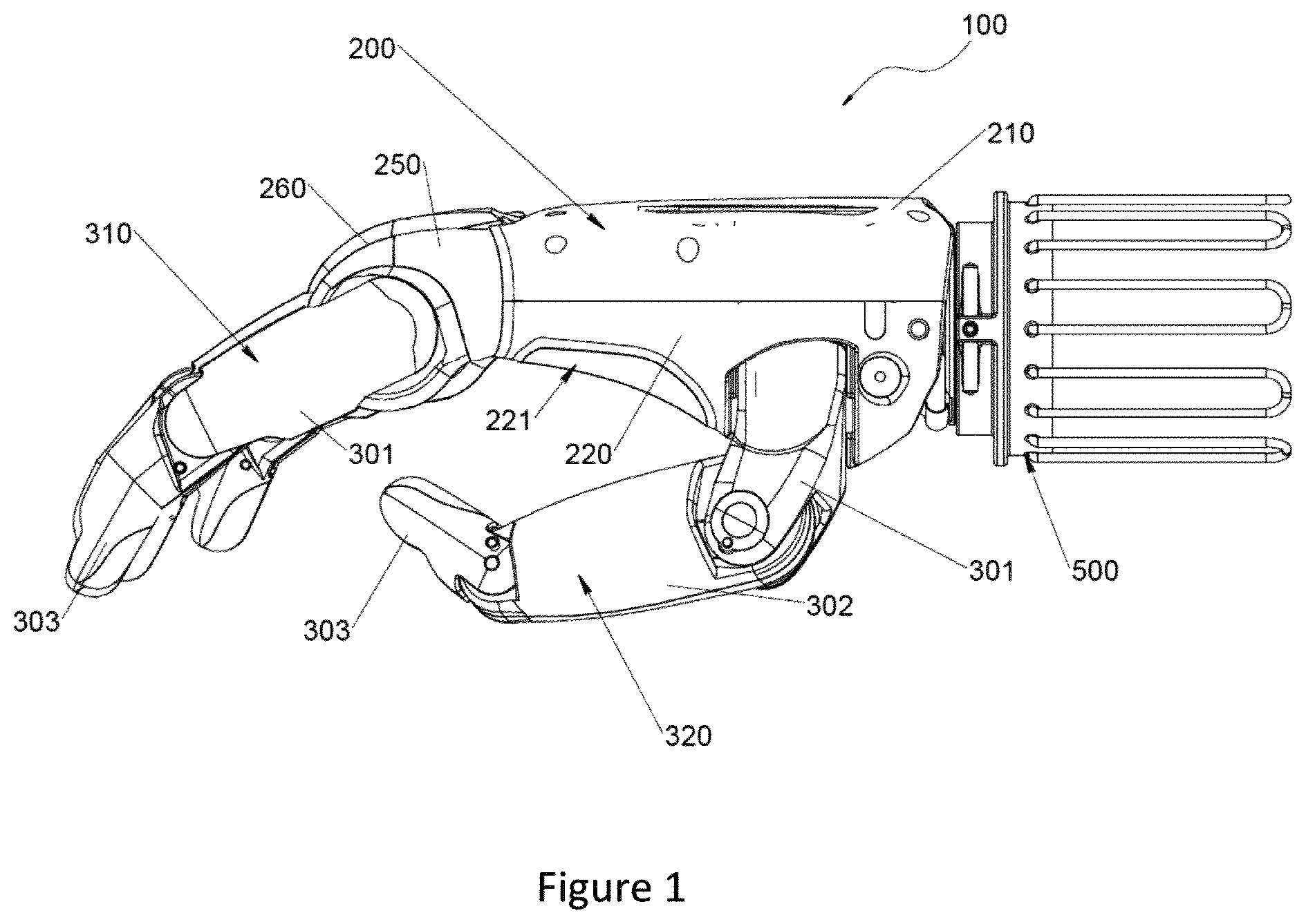 Patent US12090068 — Automated hand — Figure 1
