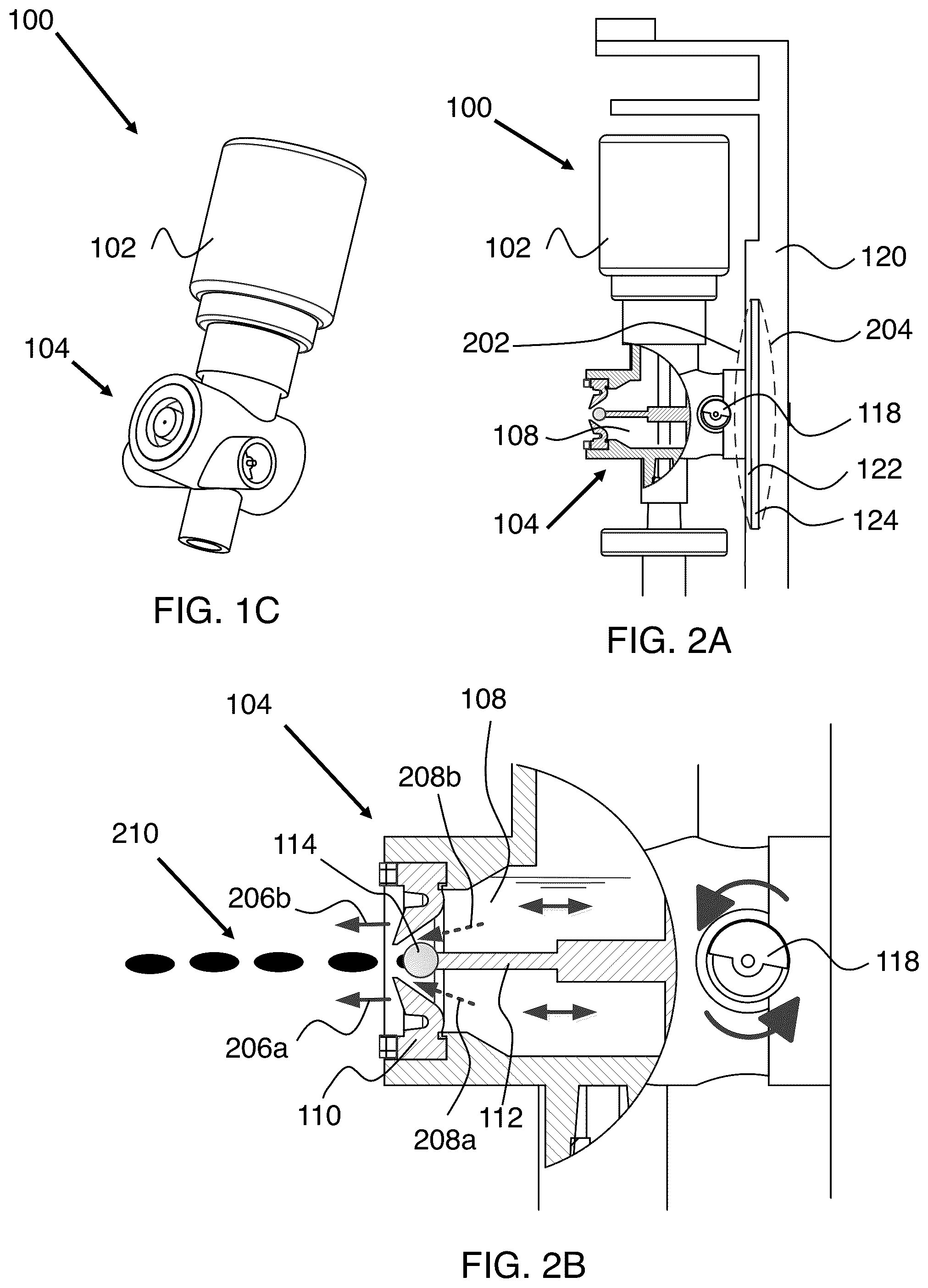 Patent US12090087 Figure 2 – Hydrodynamically actuated preservative free dispensing system having a collapsible liquid reservoir