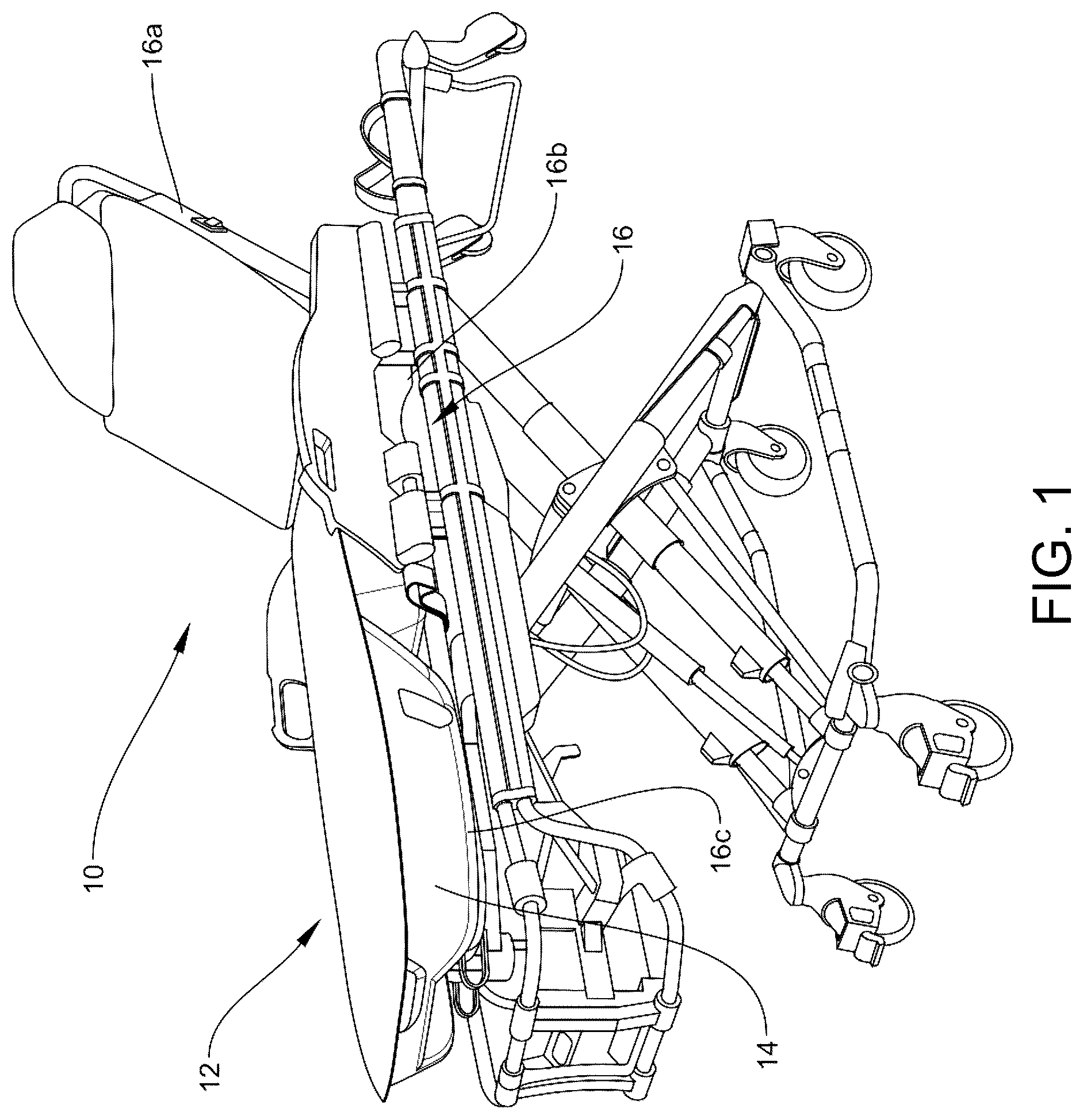 Patent US12090091 — Patient support apparatus and accessories therefor — Figure 1