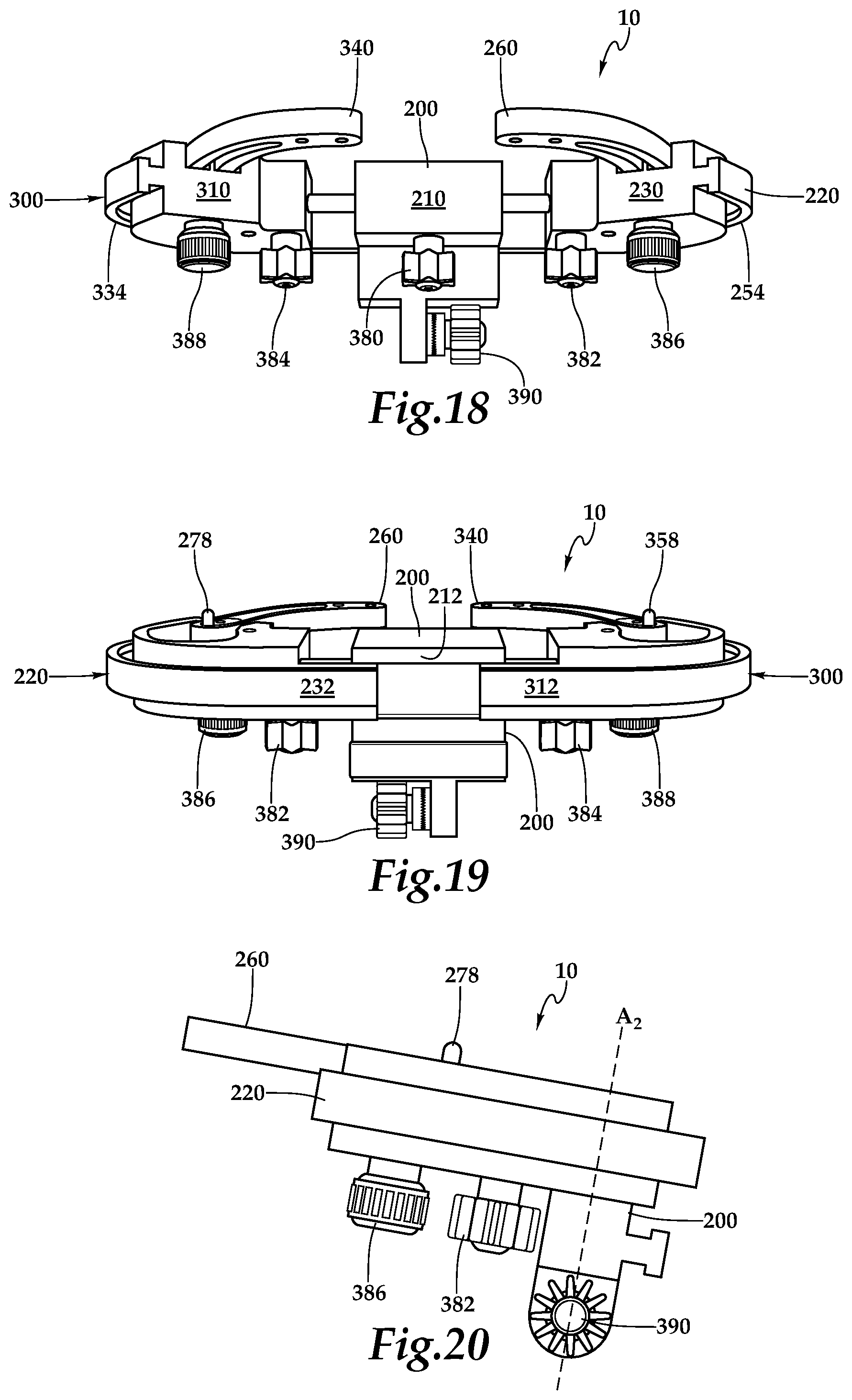 Patent US12090093 Figure 8 – Surgical universal headrest including skull pin holder assembly