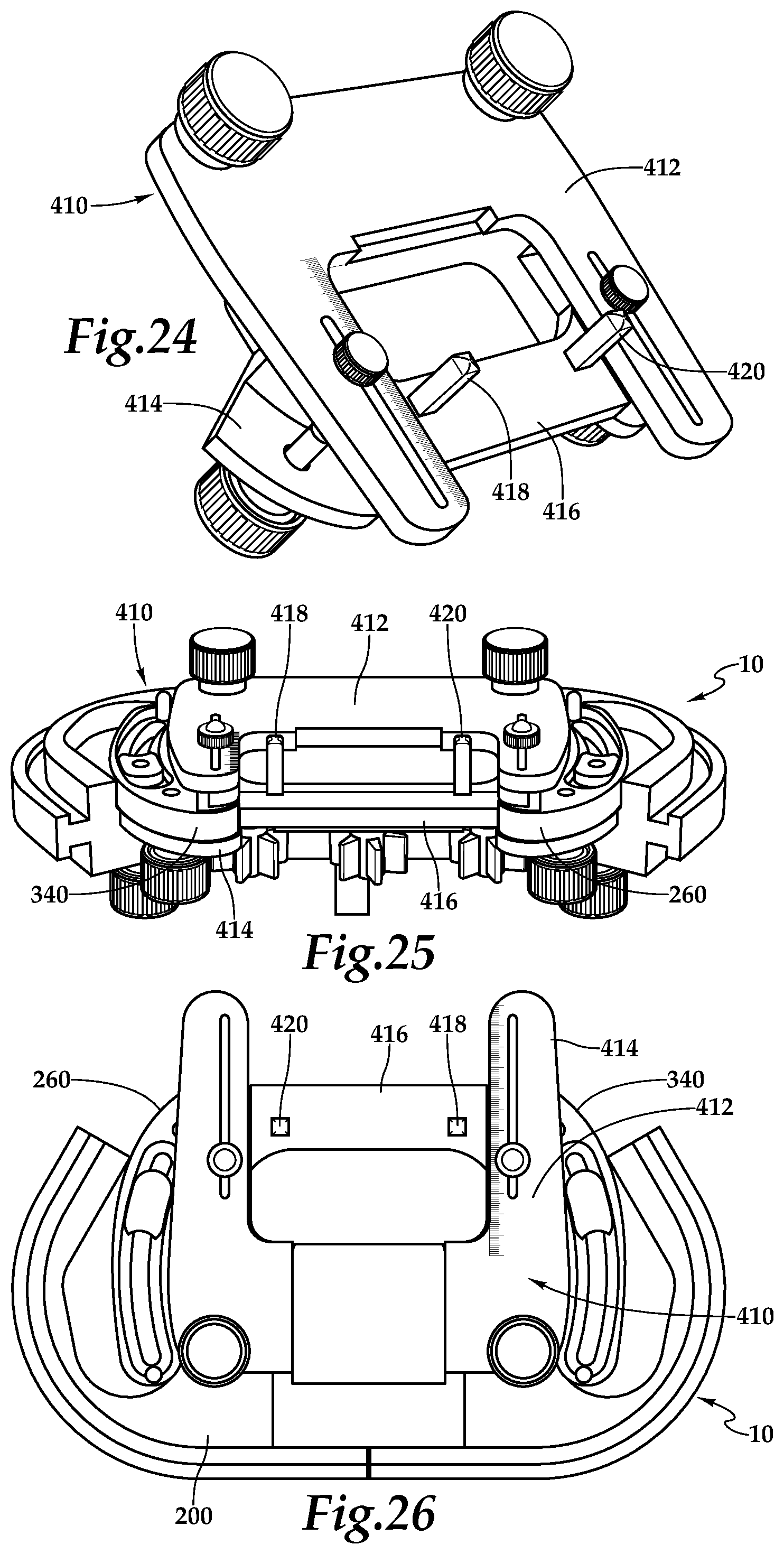 Patent US12090093 Figure 10 – Surgical universal headrest including skull pin holder assembly