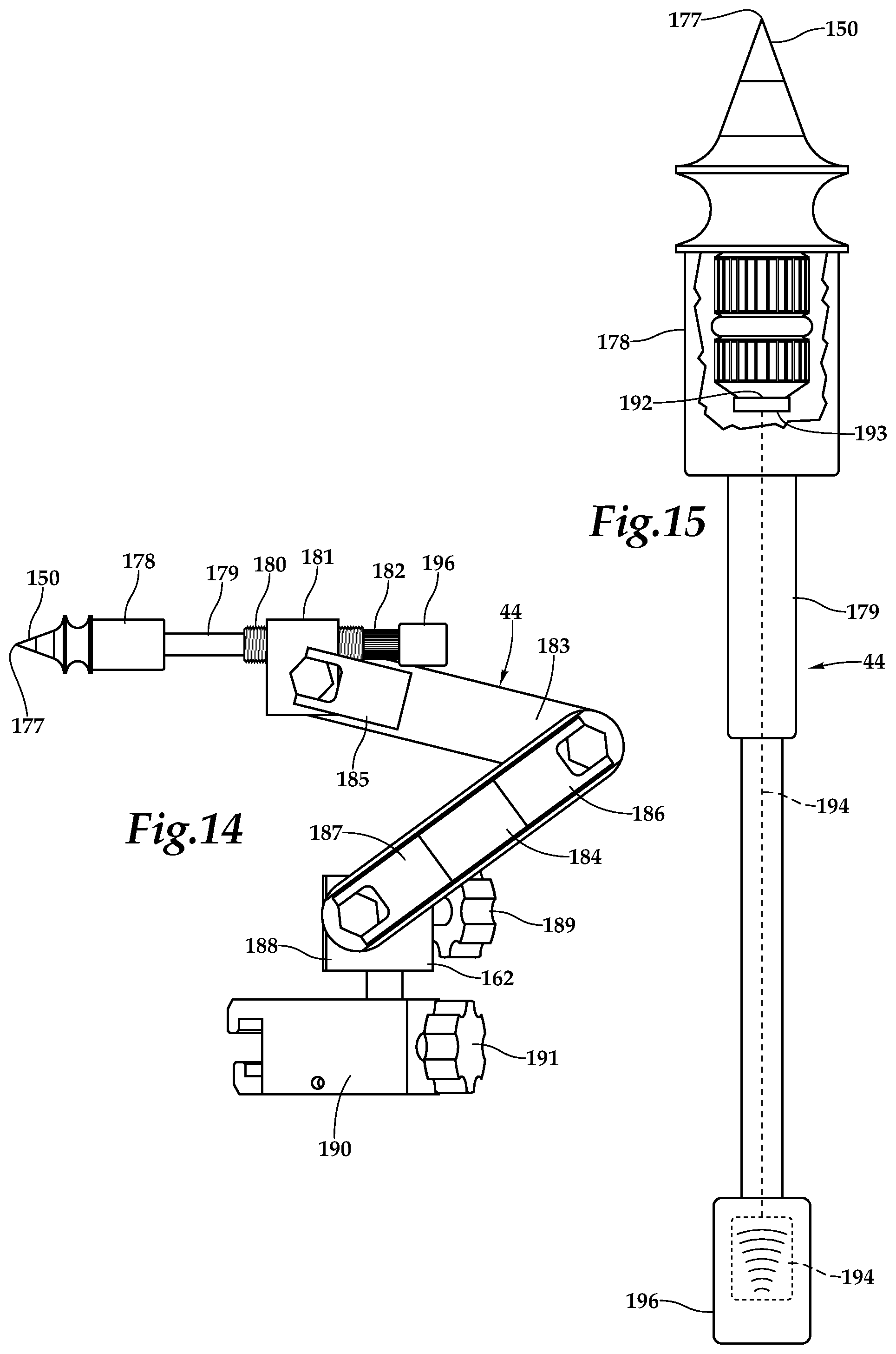Patent US12090094 Figure 6 – Surgical universal headrest including skull pin holder assembly